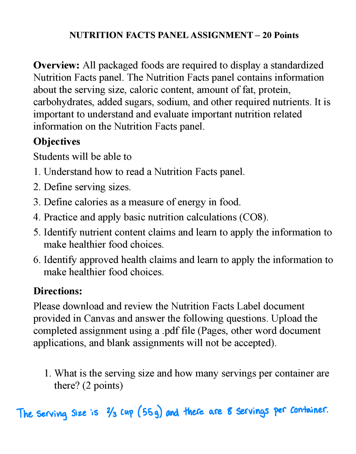 1 06 graded assignment nutrition websites