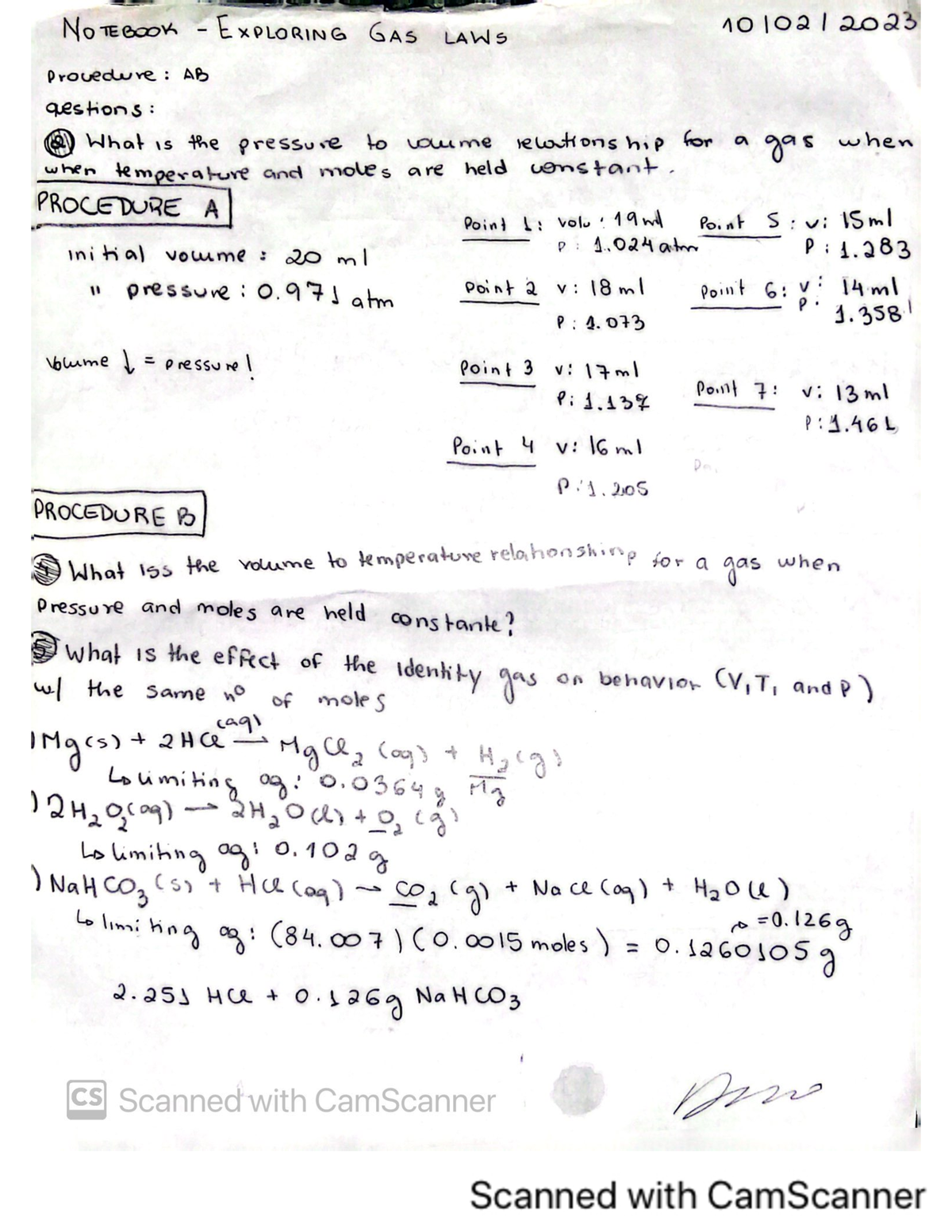 Notebook Lab5 - lab notes - CHEM 1310 - Studocu