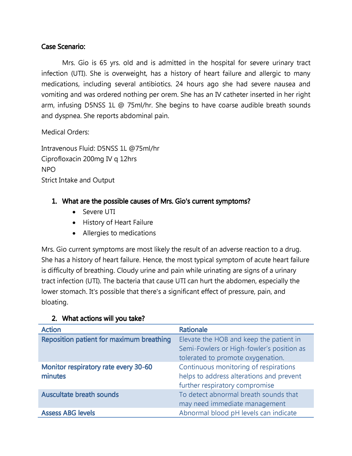 case study geriatric assessment