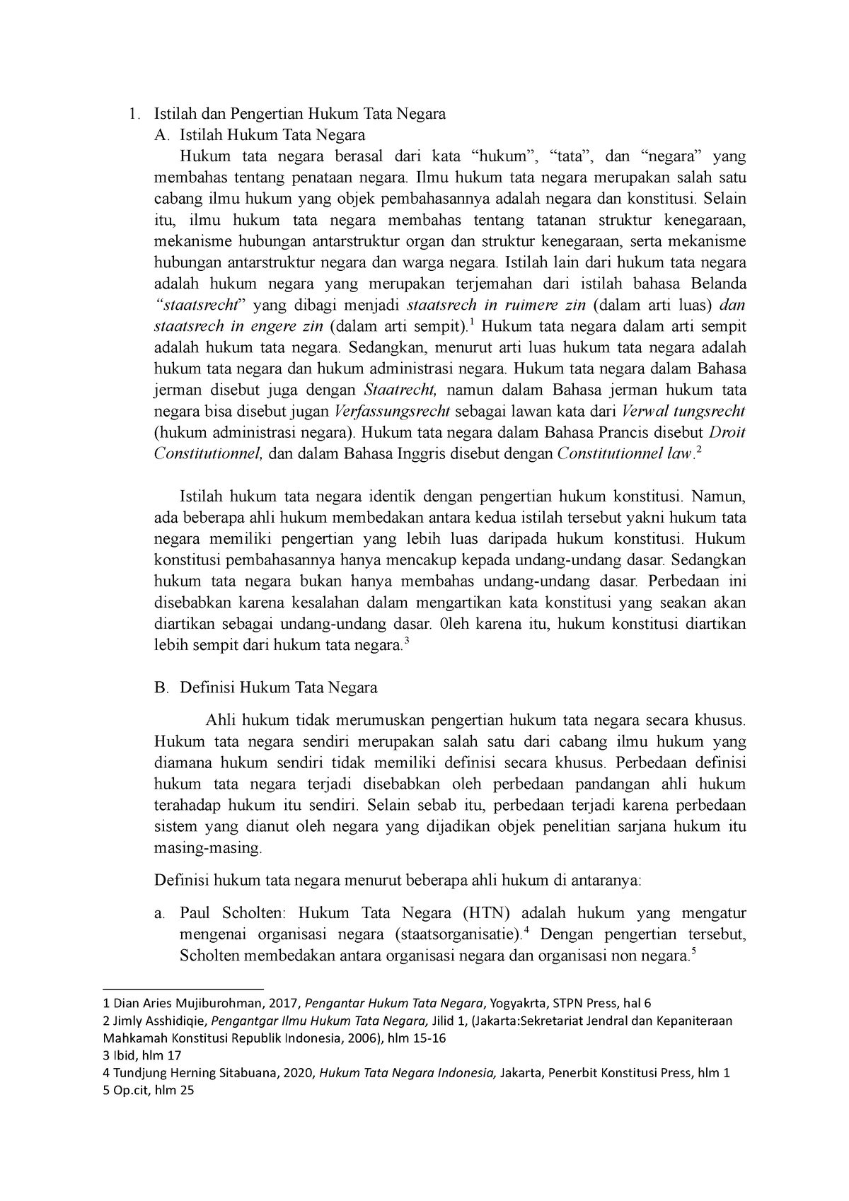 Istilah Dan Pengertian Hukum Tata Negara Istilah Dan Pengertian Hukum Tata Negara A