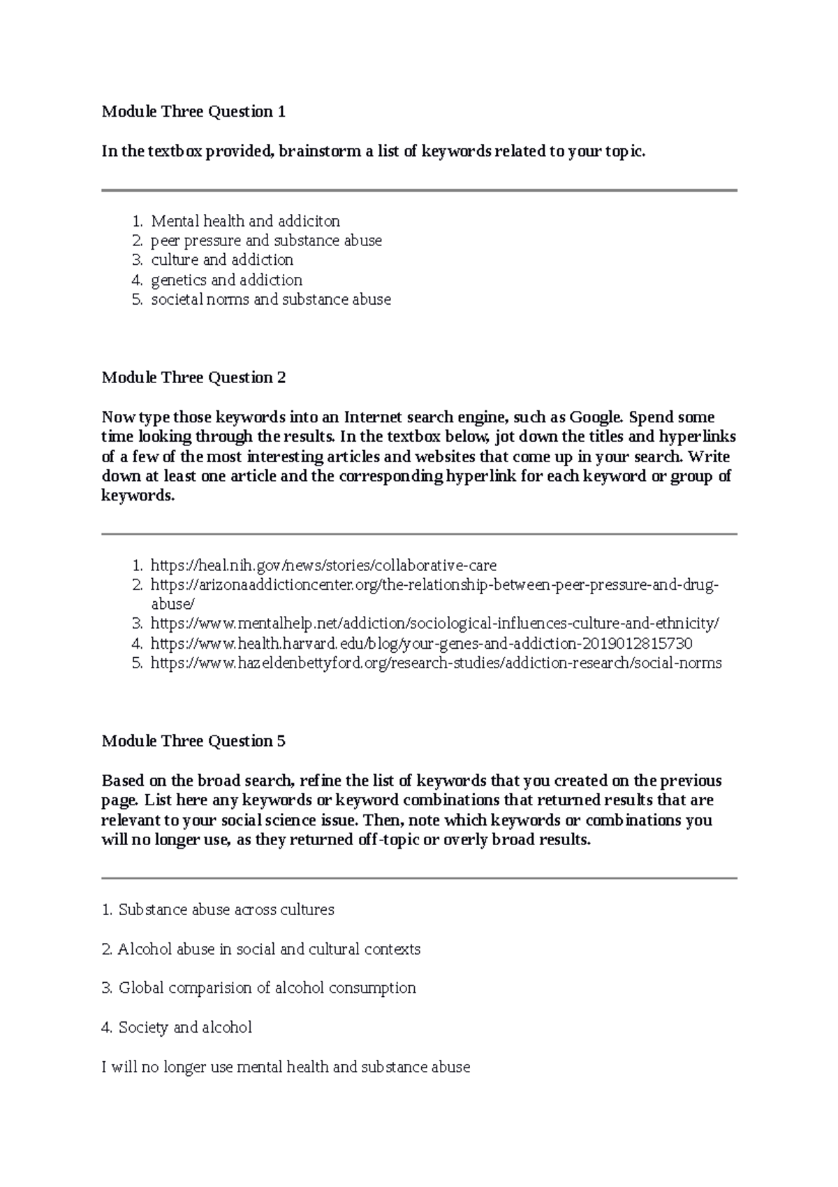 Robin Mc Fadden SCS 200 Applied Social Sciences - Module Three Question ...