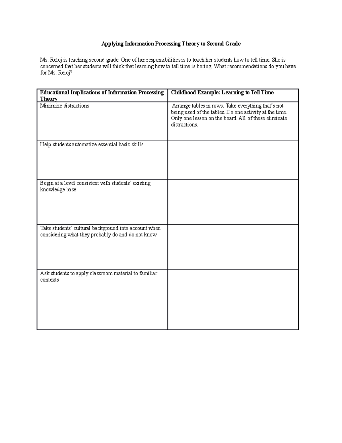 Module+7+chapter+assignment - Applying Information Processing Theory to ...