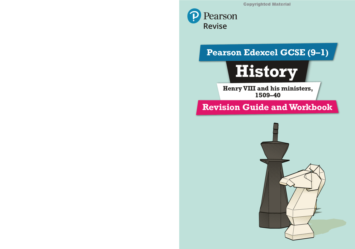 gcse history henry viii revison guide and workbook - Series Consultant ...