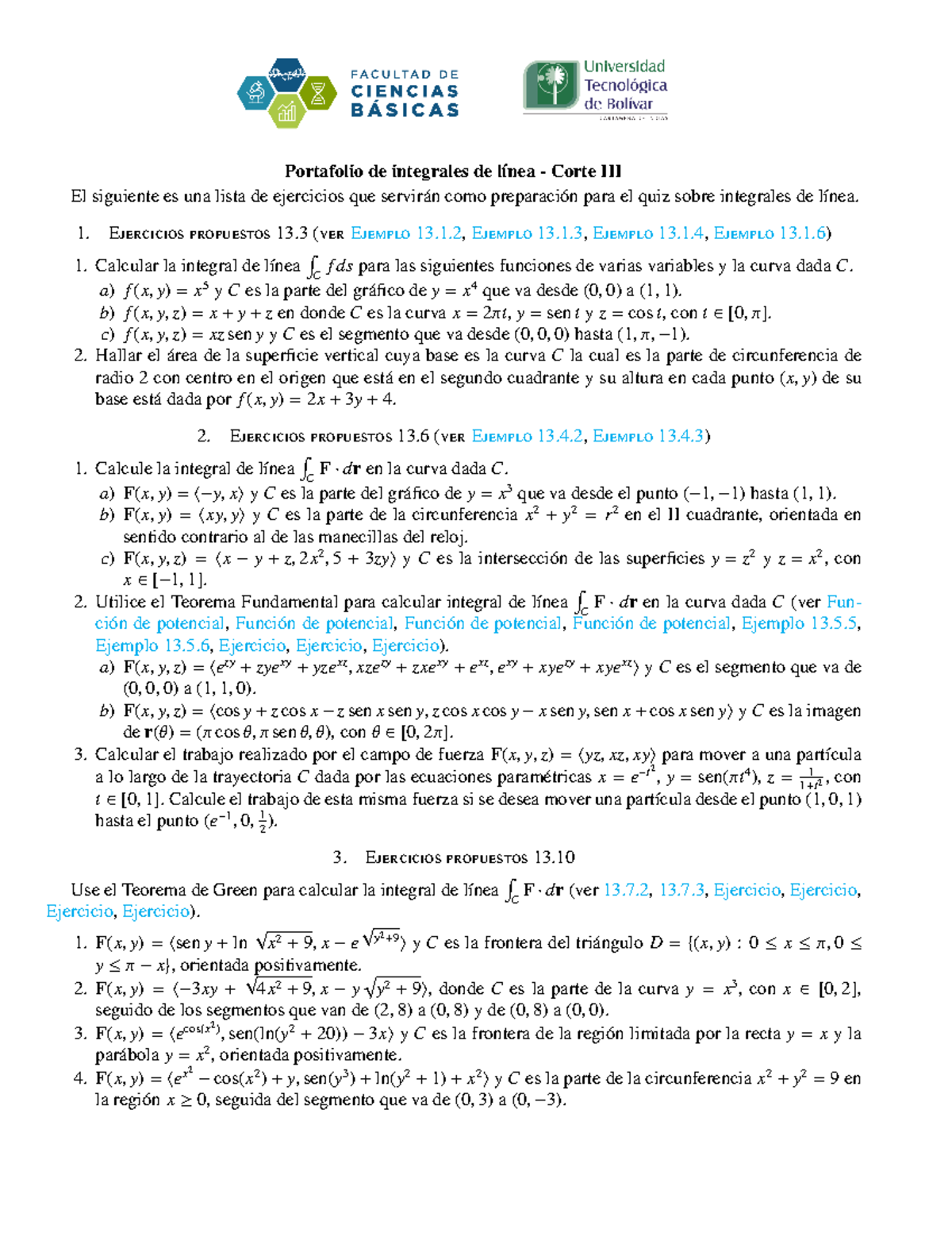 Integral de línea - Kjee - Portafolio de integrales de línea - Corte ...