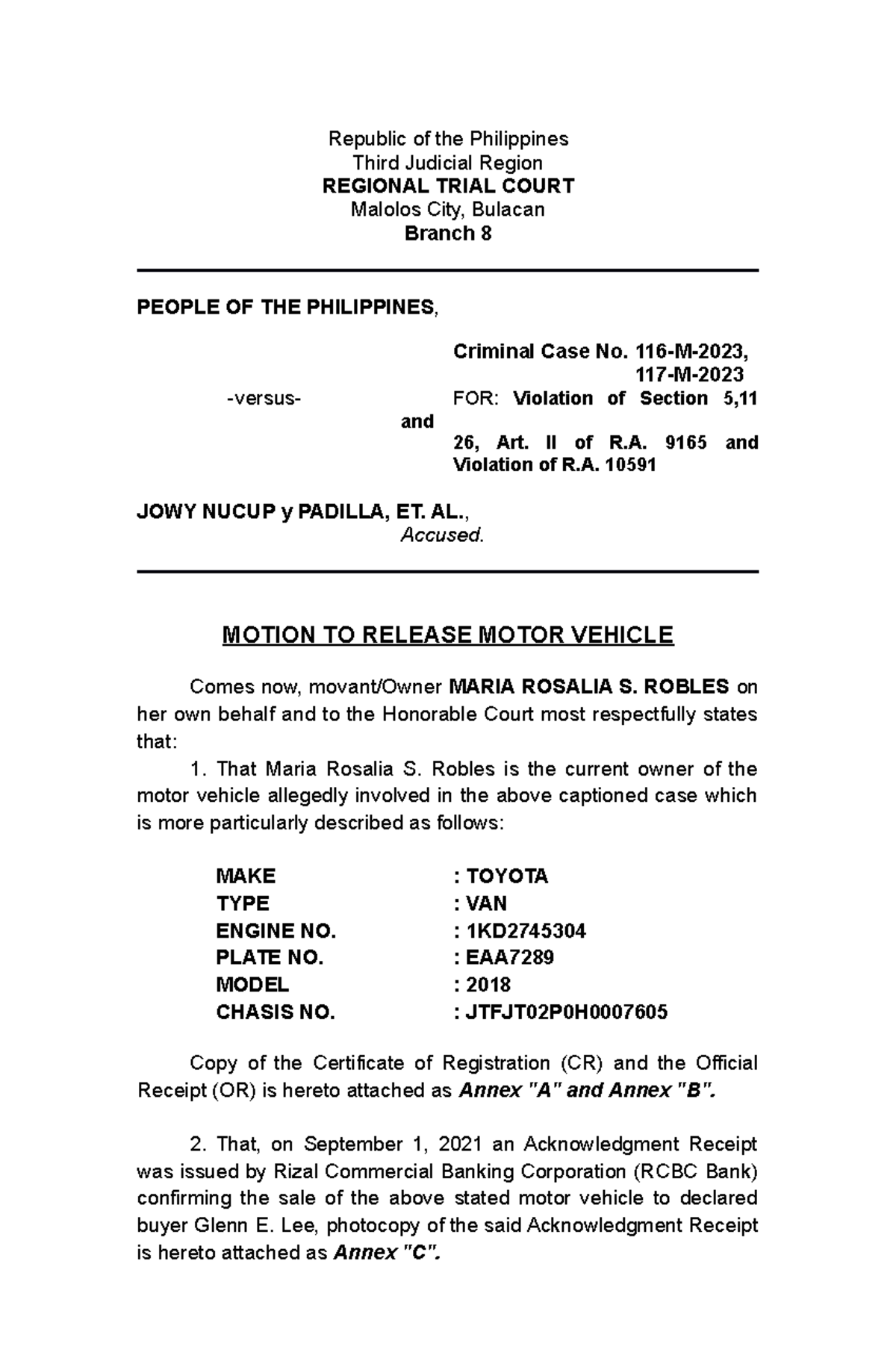 Republic of the Philippines - Republic of the Philippines Third ...