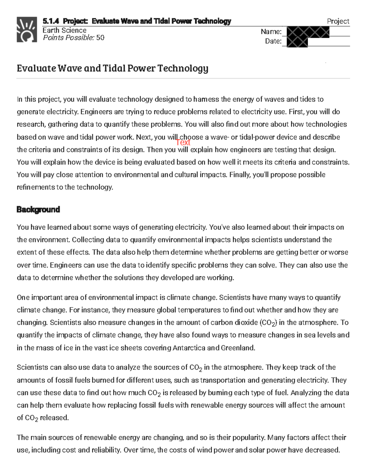 5.1.4 Project: Evaluate Wave Technology - 5.1 PVojecX: EZalYaXe WaZe ...