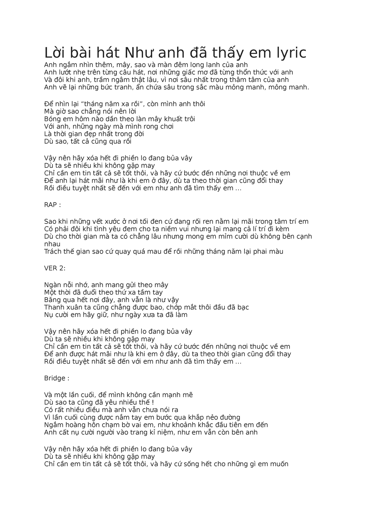 Thuế Và Tài Chính - Lời Bài Hát Như Anh Đã Thấy Em Lyric Anh Ngắm Nhìn  Thêm, Mây, Sao Và Màn Đêm - Studocu