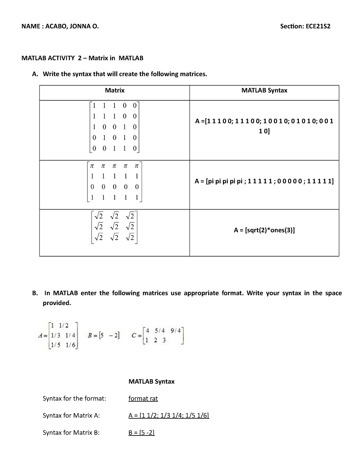 assignment problem matrix matlab