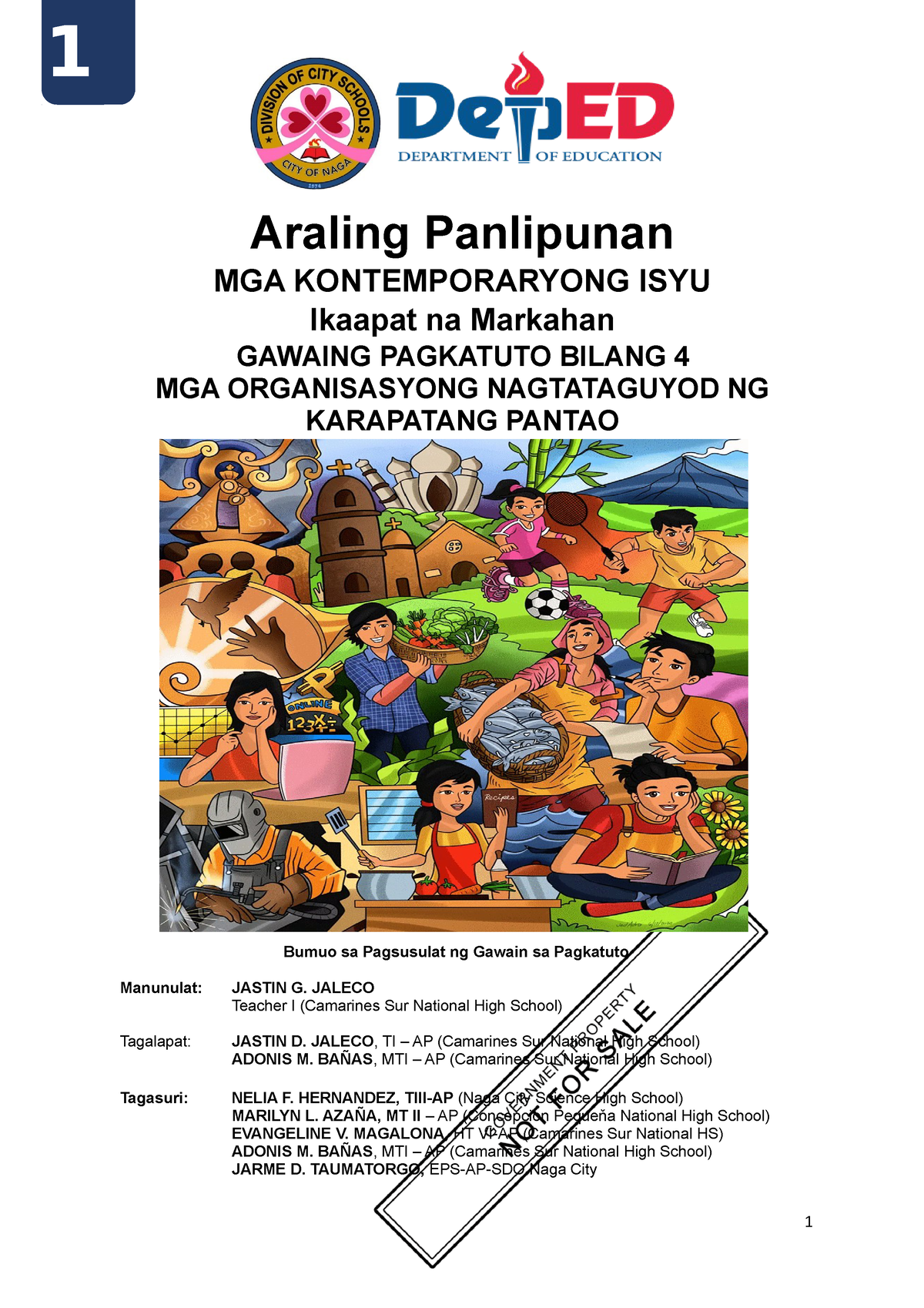 Pagsusulong At Pangangalaga Sa Karapatang Pantao Aral