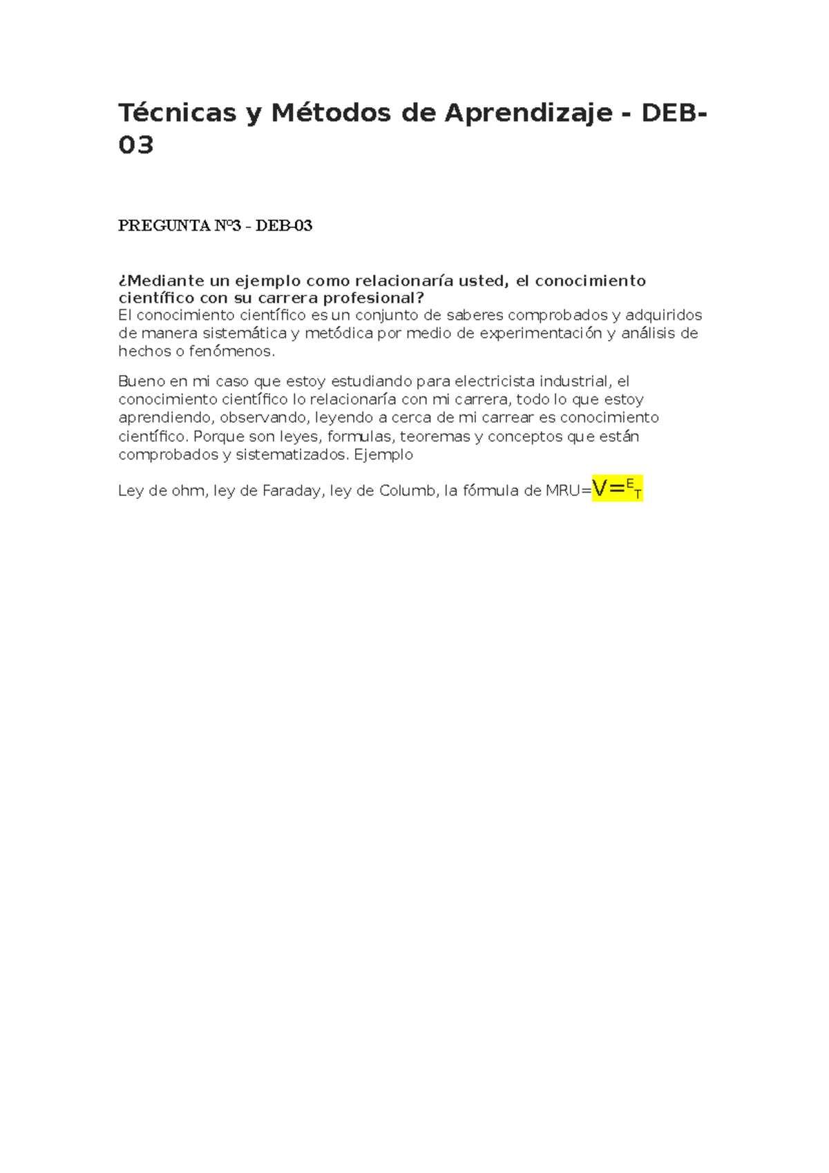 Técnicas Y Métodos De Aprendizaje Deb 03 Técnicas Y Métodos De