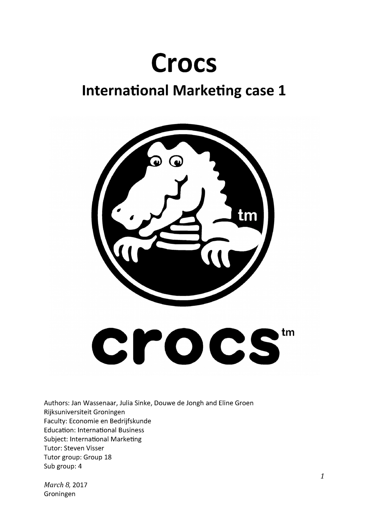 crocs marketing strategy