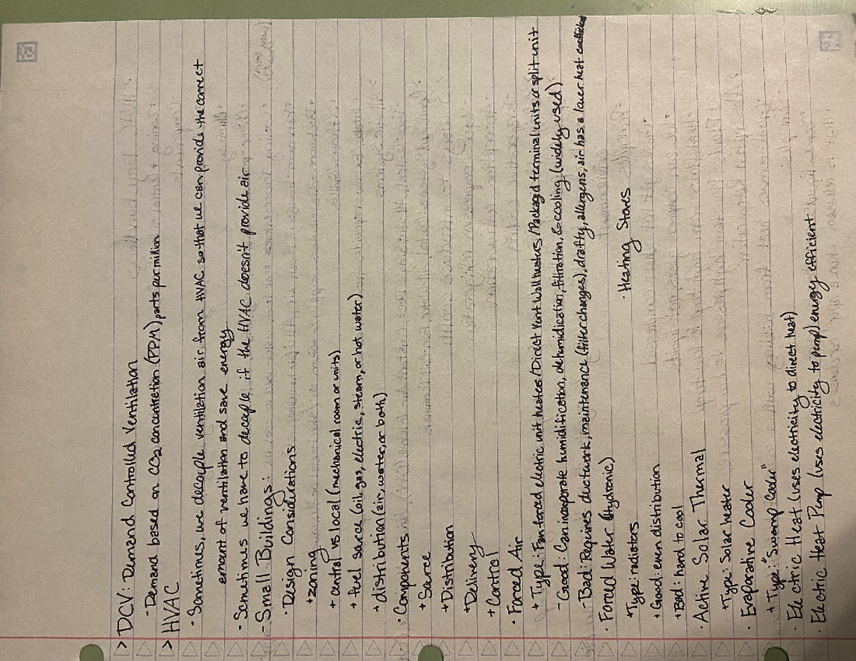 Envelopes and Climate Control Notes 4 - ARCH 373 - Studocu