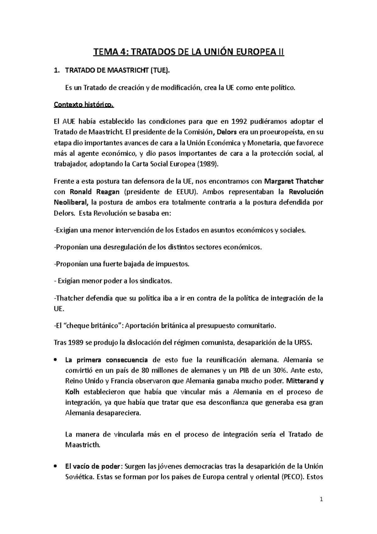 Tema 4 Derecho de la Unión Europea - TEMA 4: TRATADOS DE LA UNIÓN ...