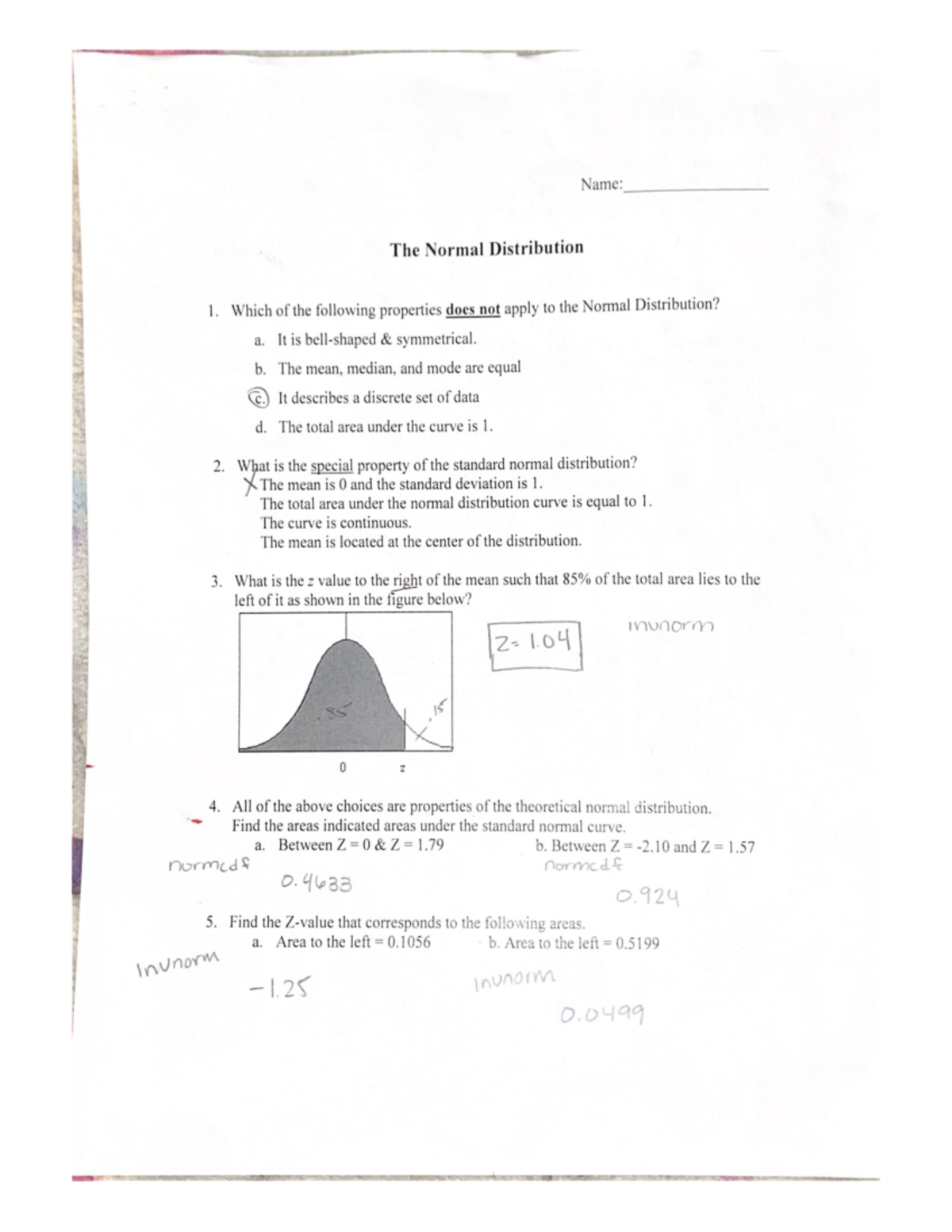 normal-distribution-worksheet-bus-205-studocu