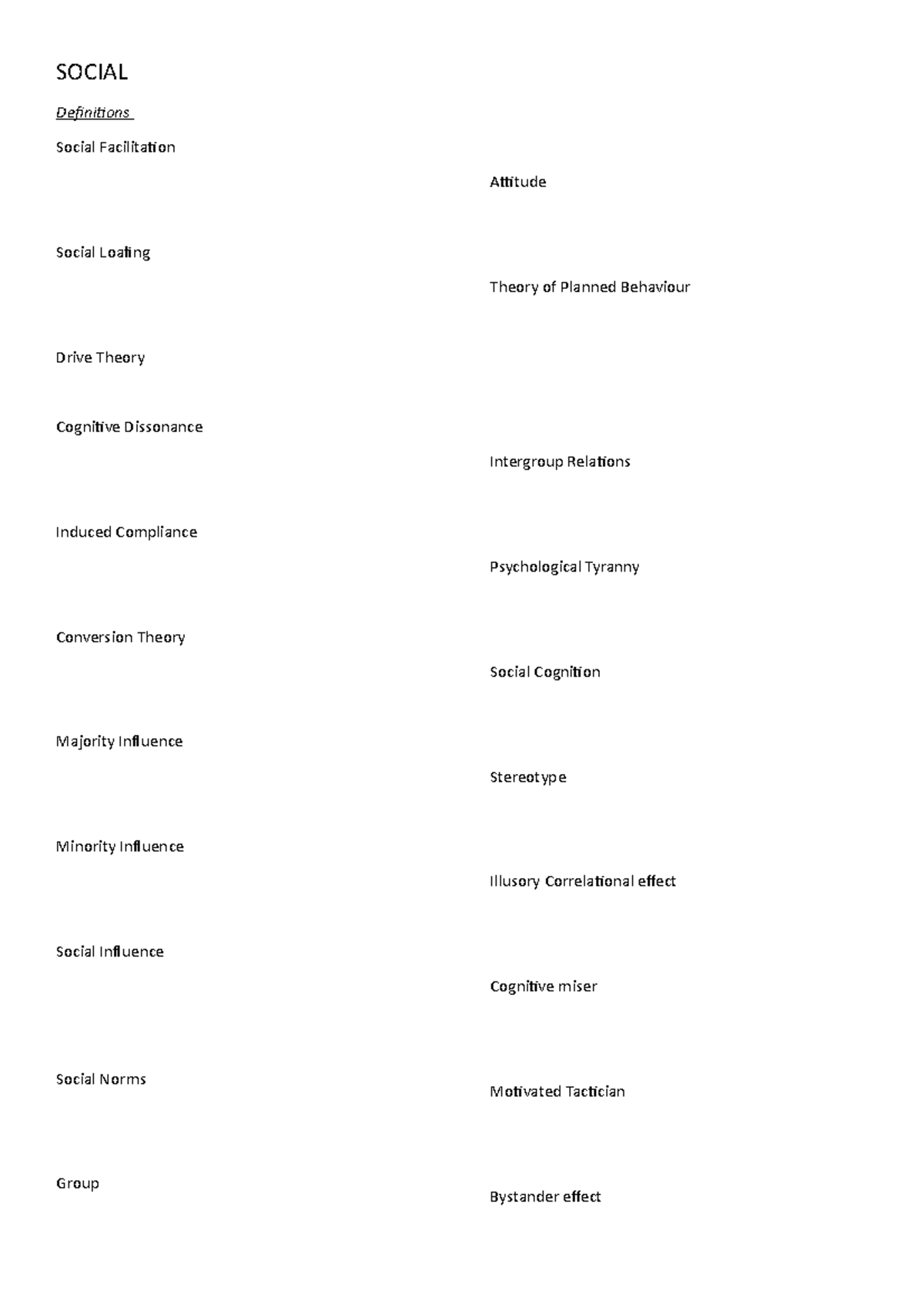 Summary Social Psych Lecture Summaries & Exam Revision SOCIAL