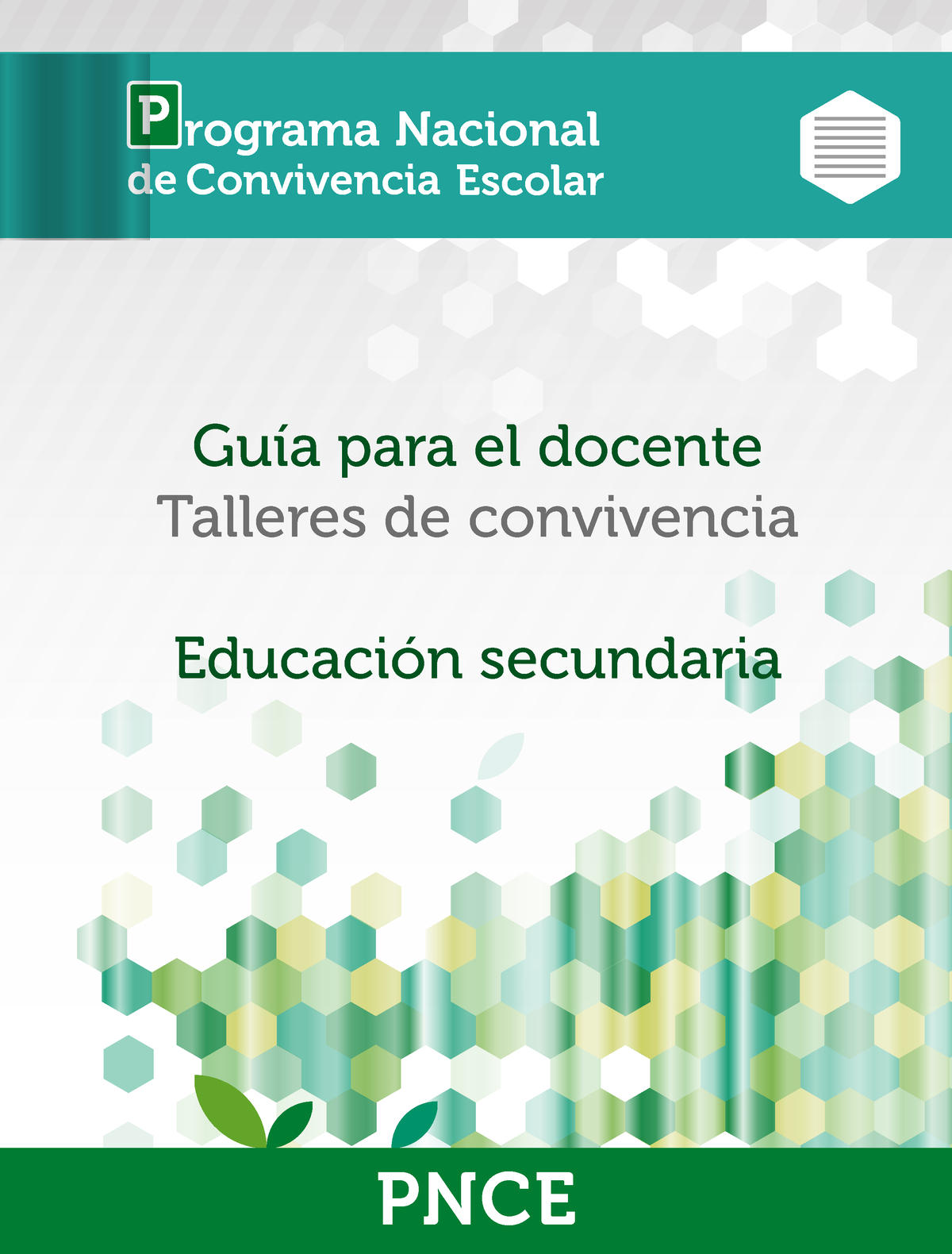 Pnce Guia Doc Secu Baja - PNCE Guía Para El Docente Talleres De ...