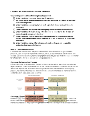 Consumer Behaviour Chapter 4 - Chapter 4: Motivation and Affect Chapter ...