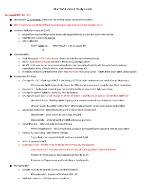 Practice Questions Exam 2 - Kathy Sykora1015 NUR 265 - XC2 Advanced ...