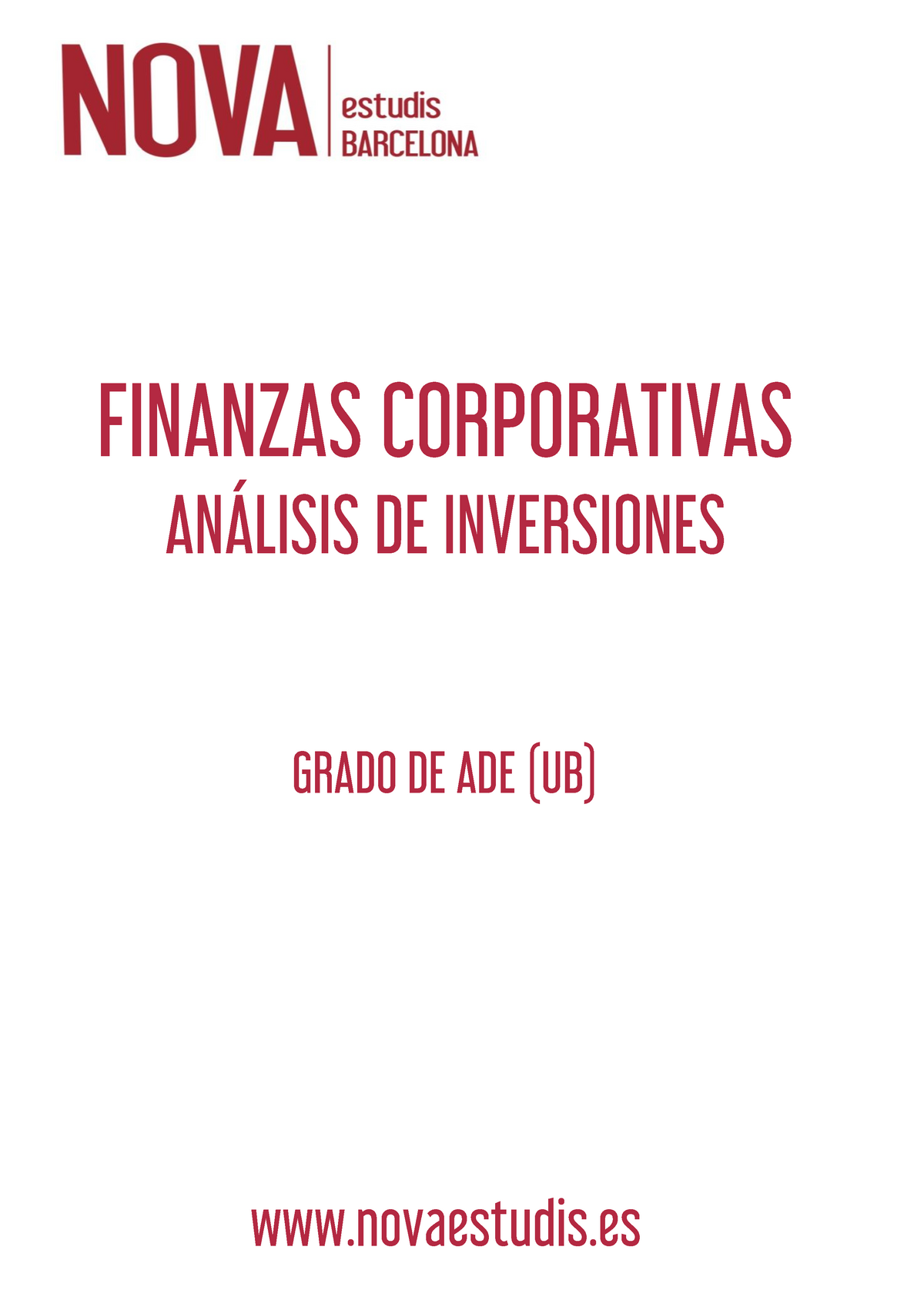 TEORIA FINANZAS CORPORATIVAS DEL TEMA 1 AL 7: ACADEMIA NOVA MUY ...