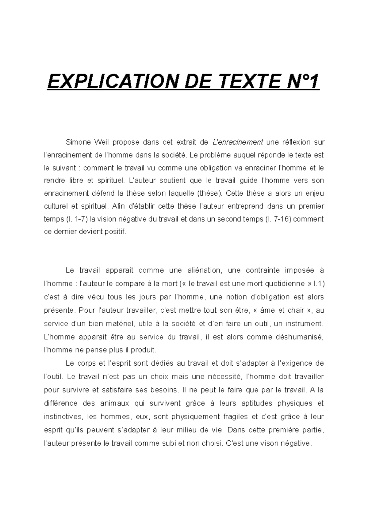 philo dissertation ou explication de texte