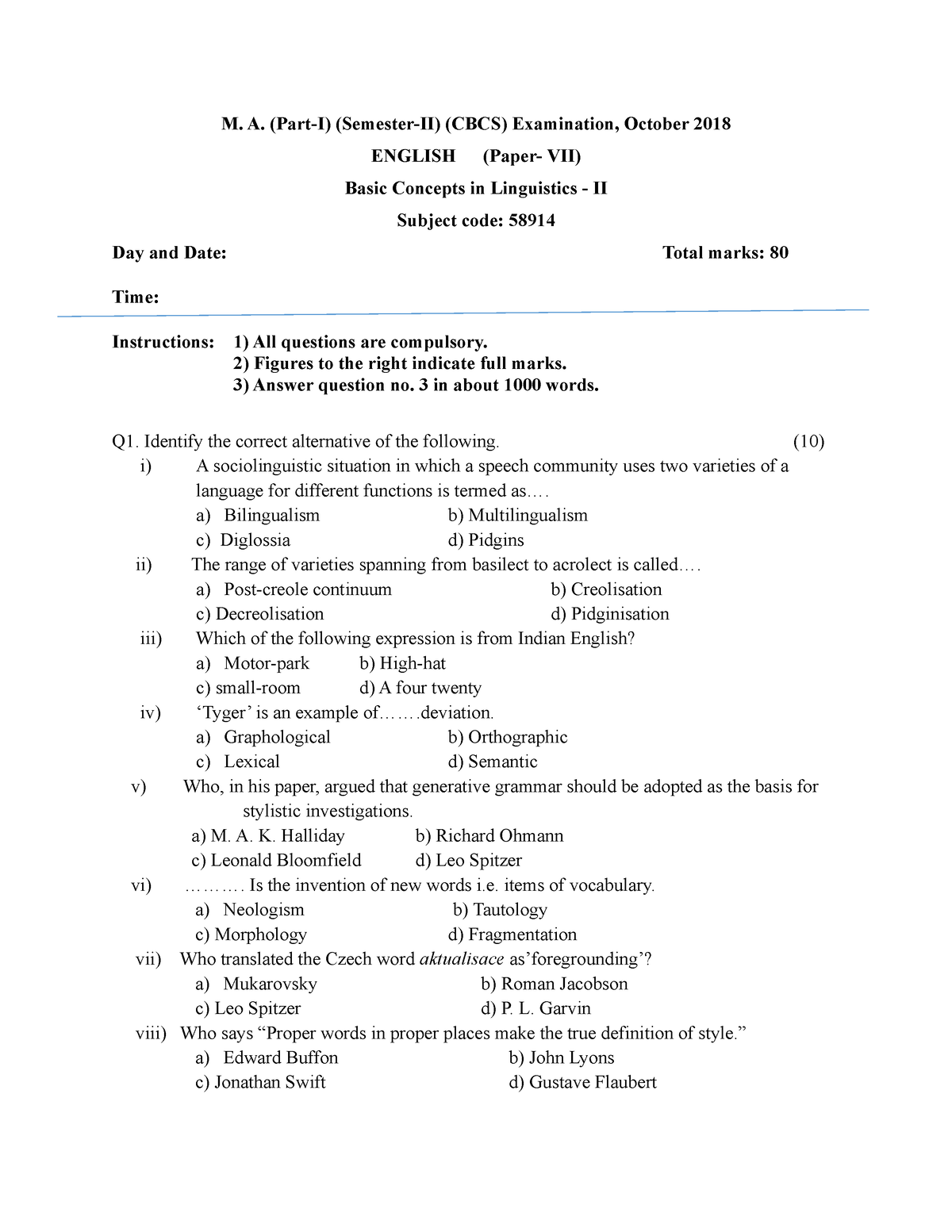 Basic Concepts ..Sem II - M. A. (Part-I) (Semester-II) (CBCS ...