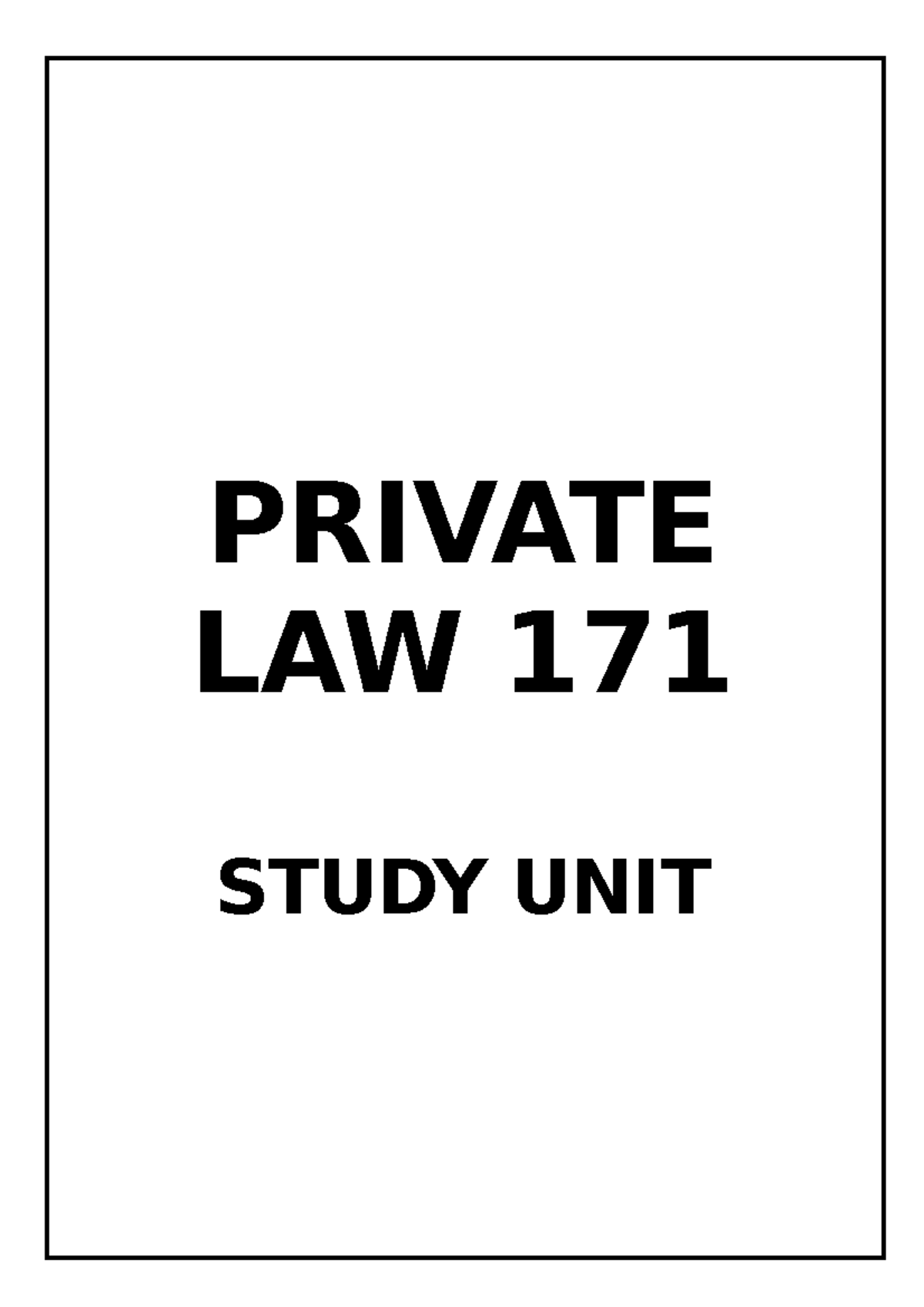 Study Units Law Of Things First Semester PRIVATE LAW 171 STUDY UNIT study-units-law-of-things-first-semester-private-law-171-study-unit