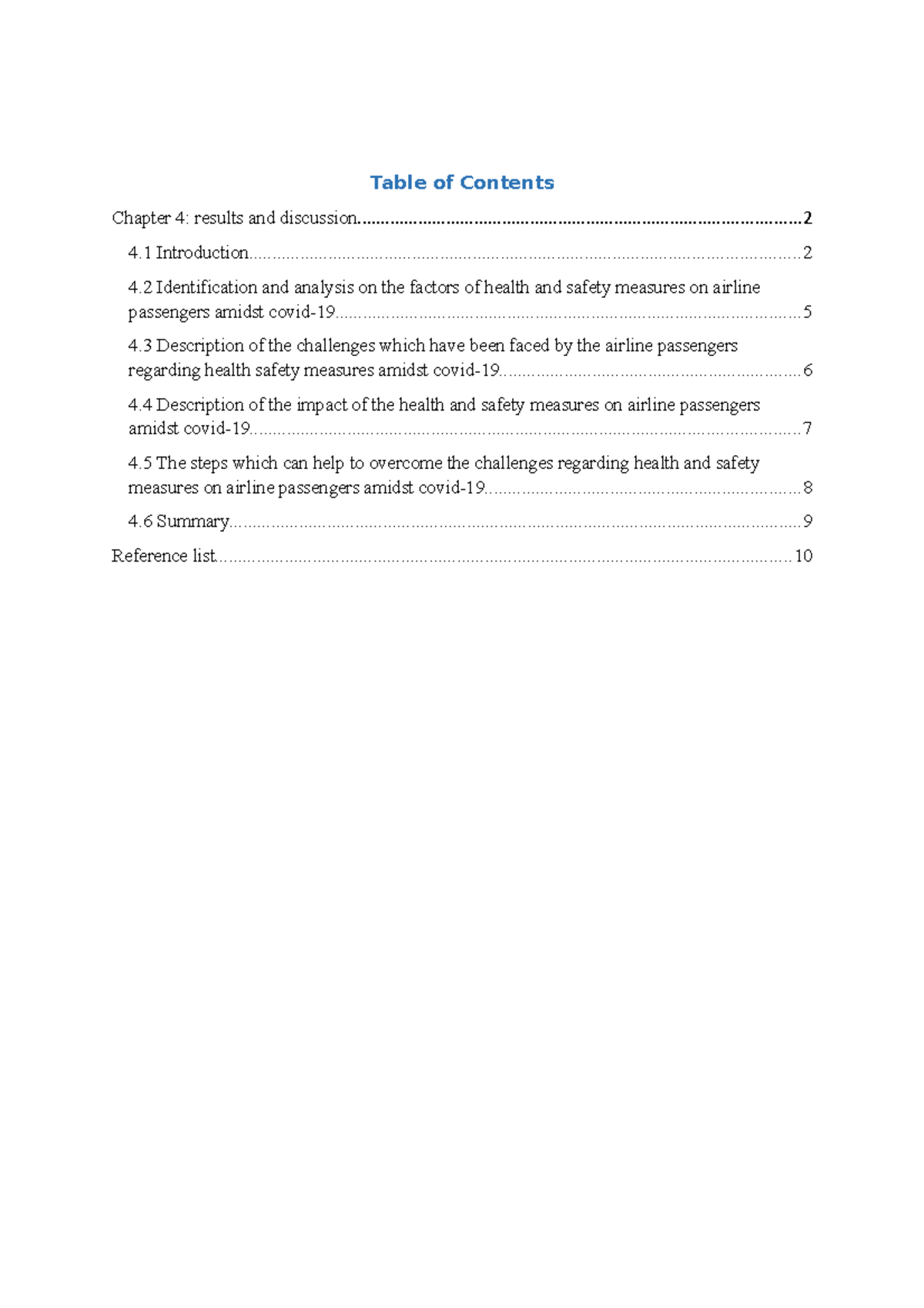 Chapter 4 - my personal file - Table of Contents Chapter 4: results and ...