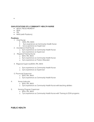 CHN LEC Midterms - Global and National Health Situation, Definition and ...