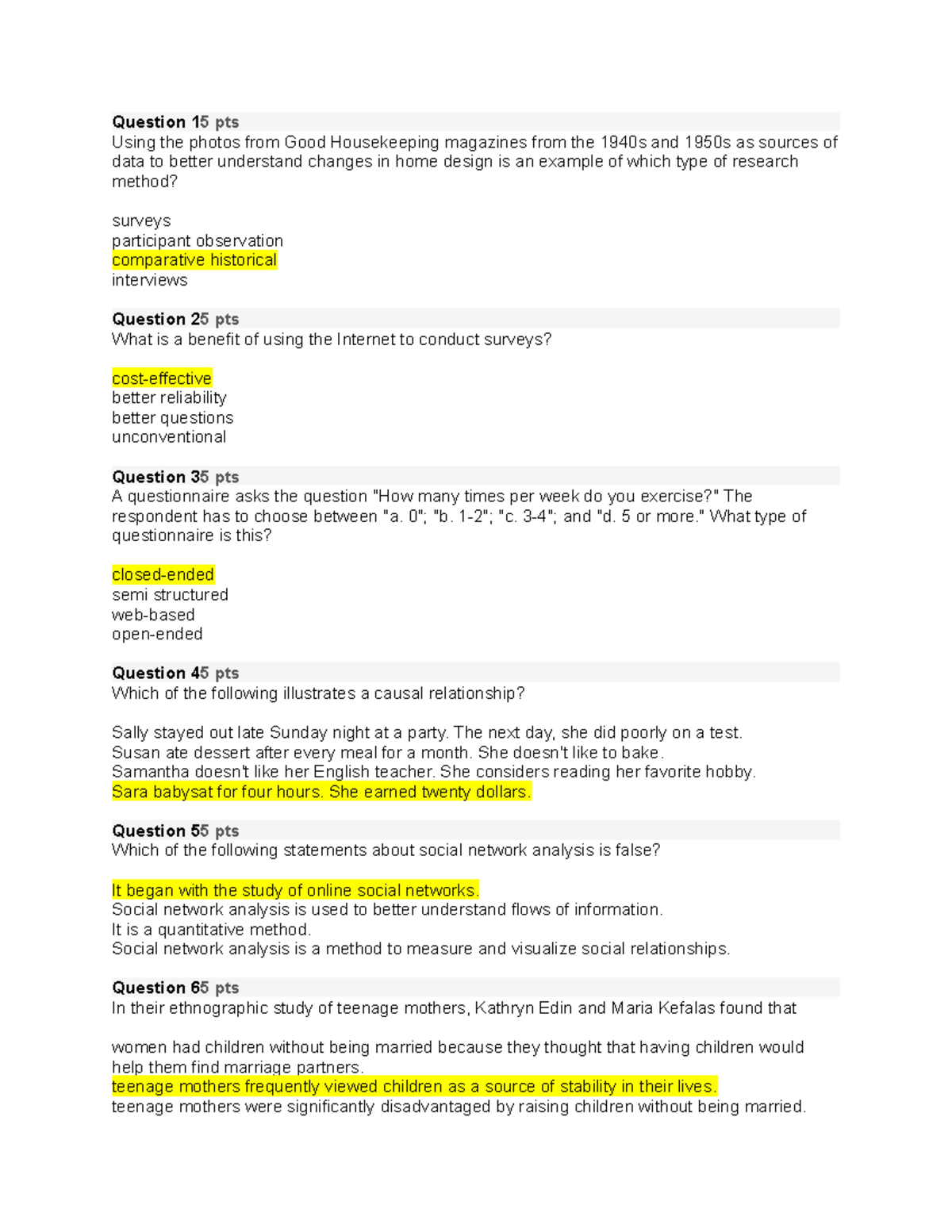 Chap 2 soc quiz - quiz - Question 1 5 pts Using the photos from Good ...