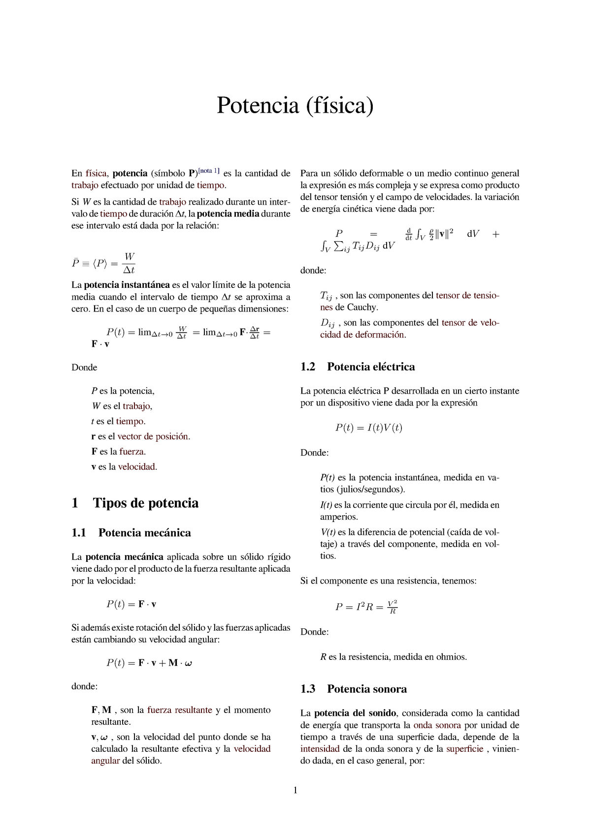 Potencia Fisica Apuntes 1 Potencia Física Enfísica Potencia Símbolo P Nota 1 Es La 3727