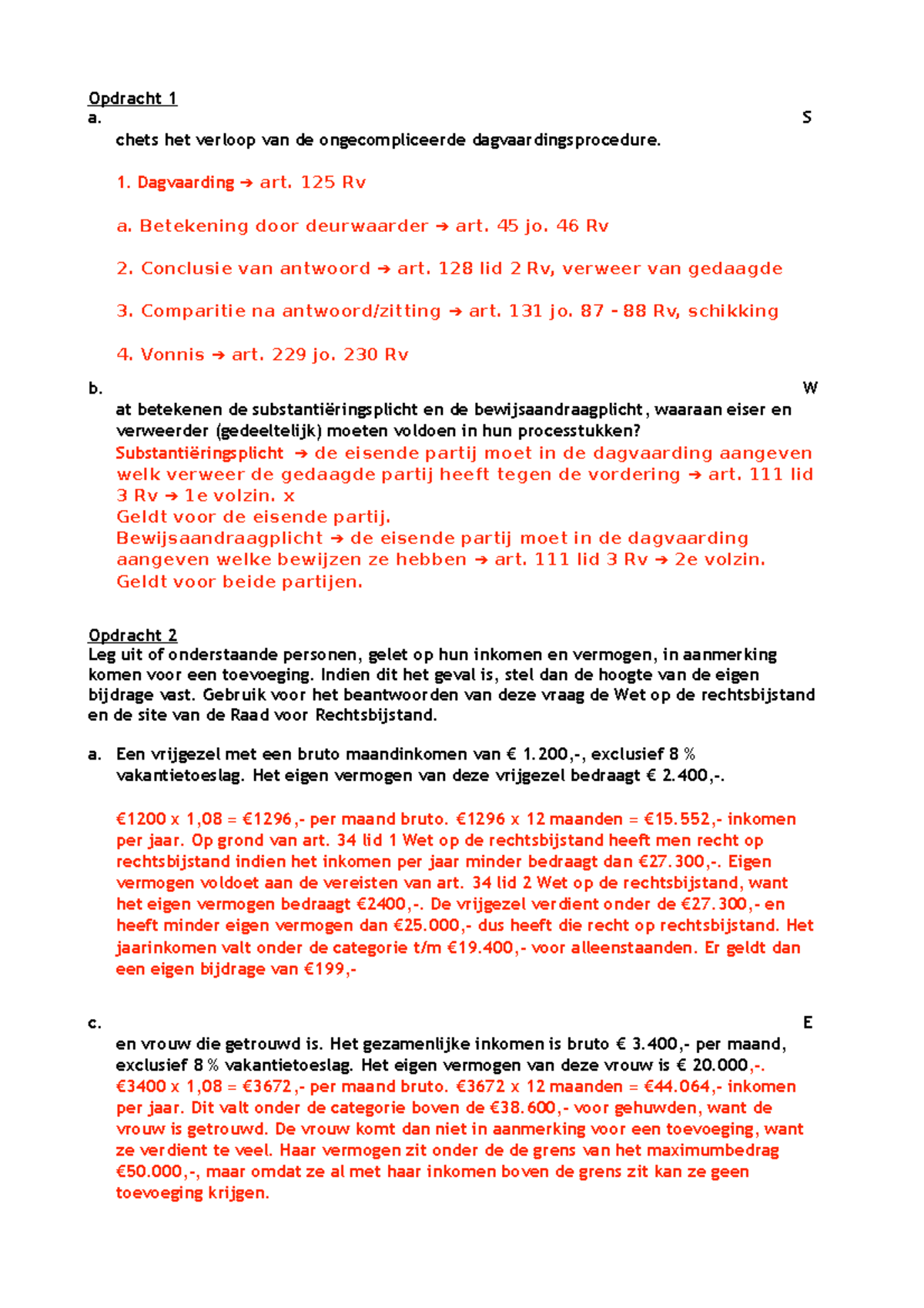 BPR WC 1 - Opdracht 1 A. S Chets Het Verloop Van De Ongecompliceerde ...