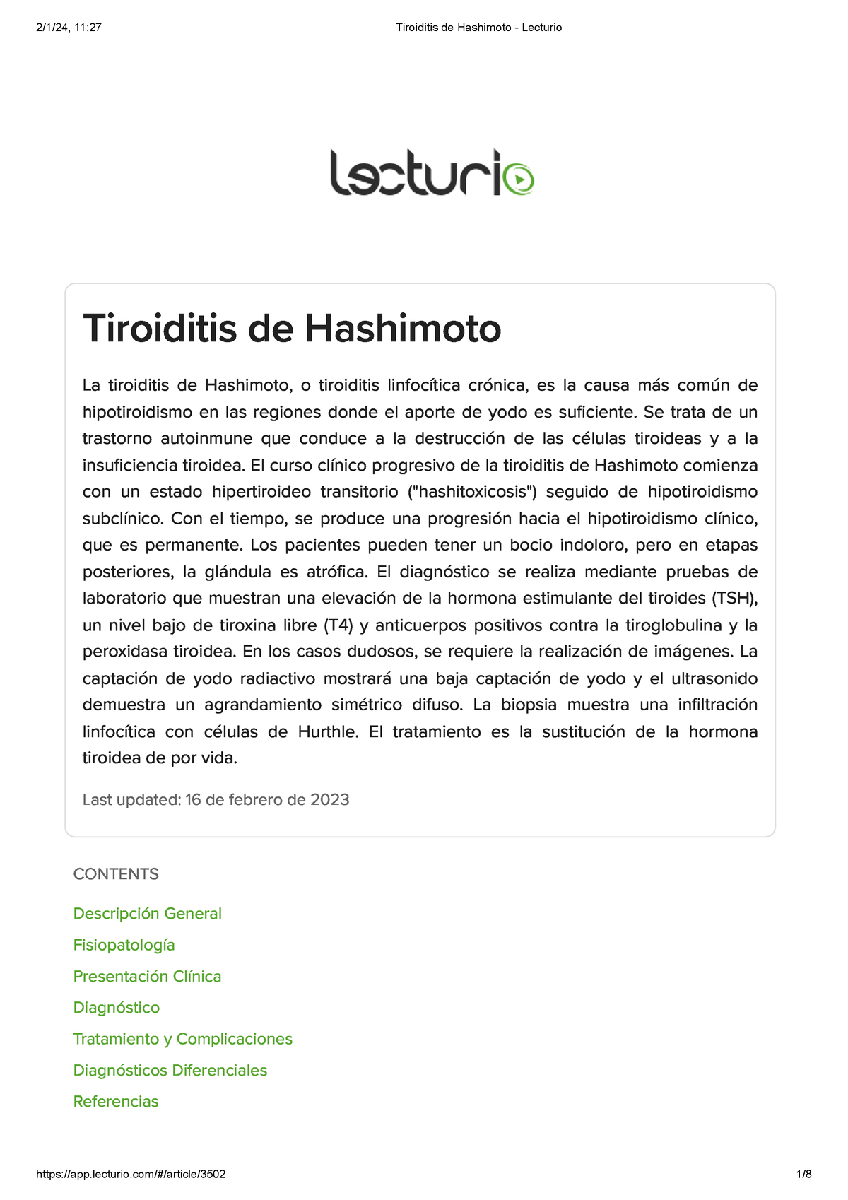 Tiroiditis De Hashimoto - Lecturio - Tiroiditis De Hashimoto La ...