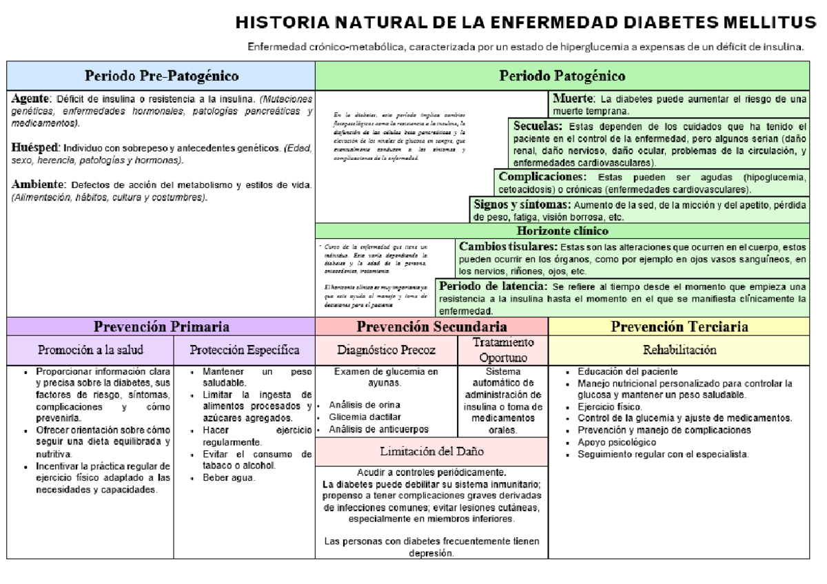 Historia Natural De La Enfermedad De Diabetes
