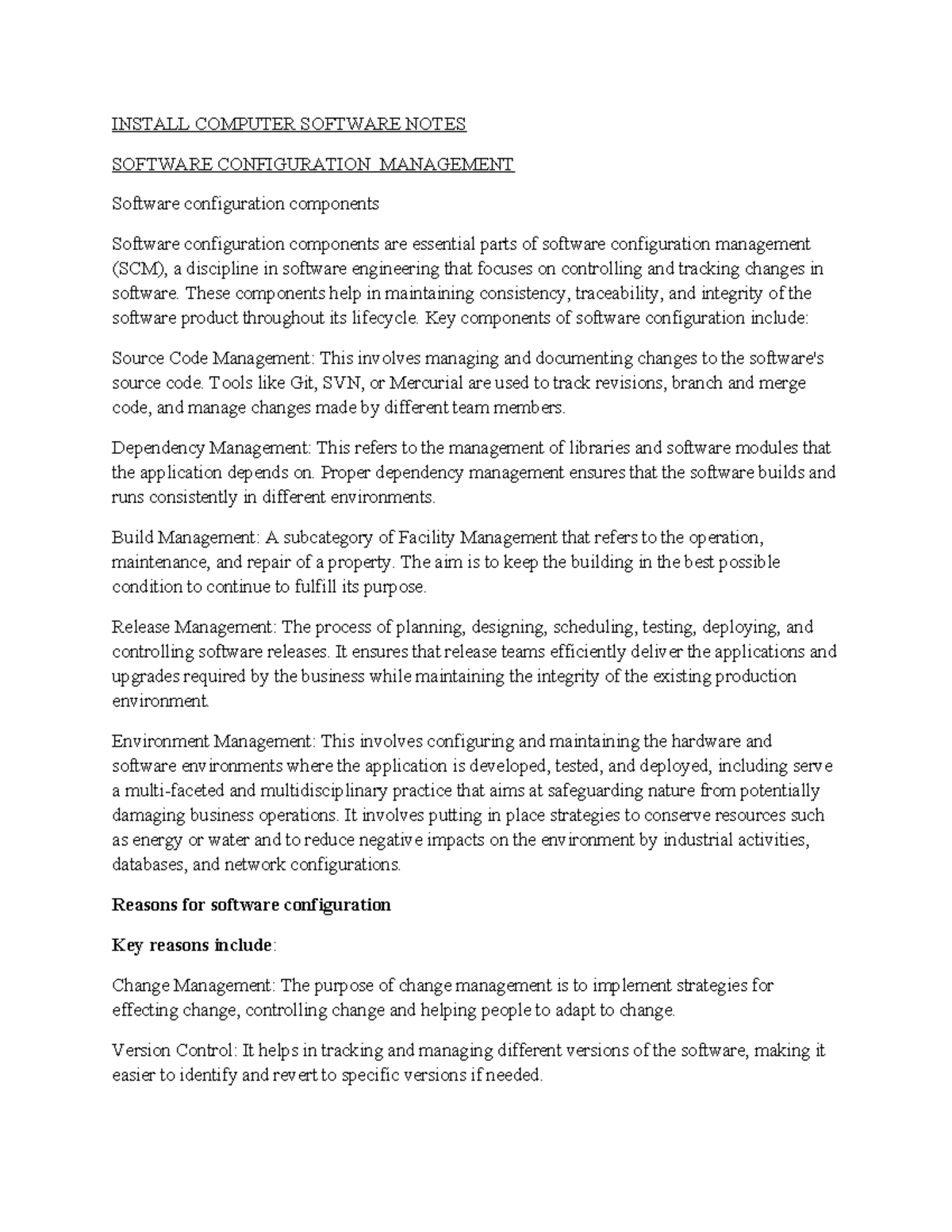 development a computer program - INSTALL COMPUTER SOFTWARE NOTES ...