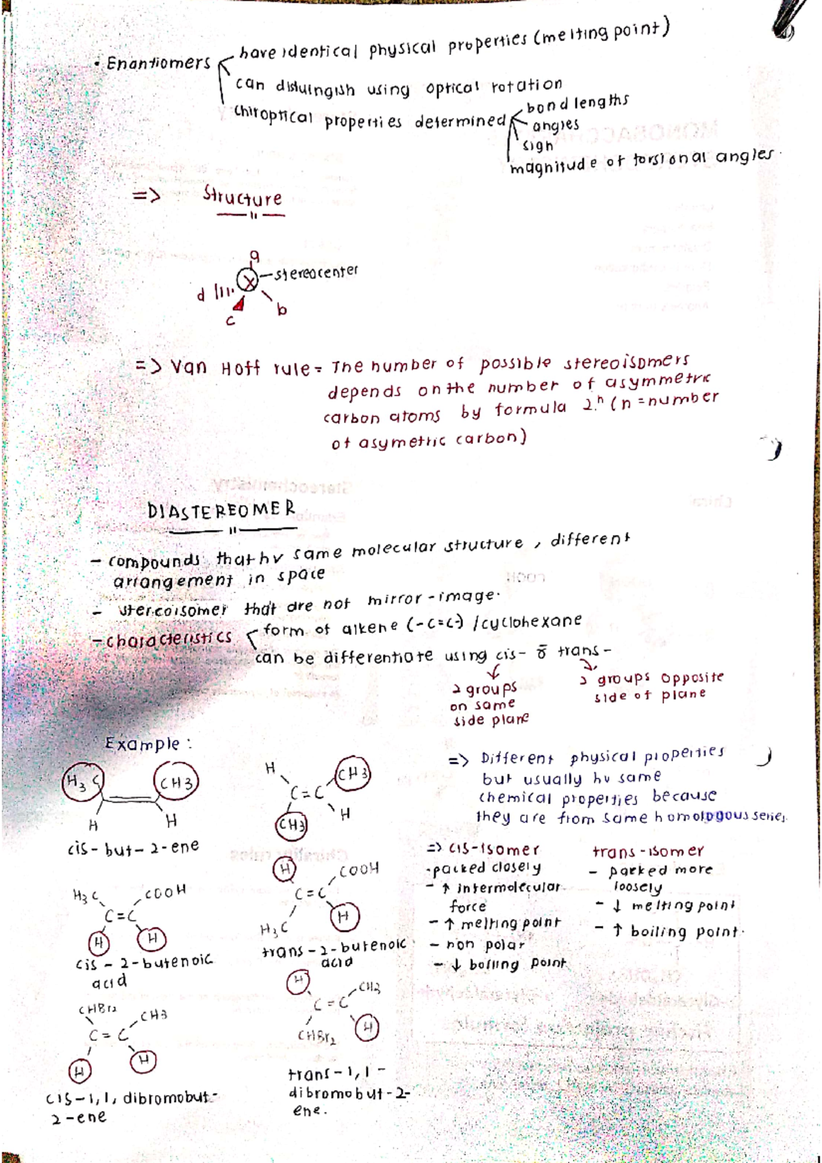 Enantiomers,Diastereomers - Introduction to Biomolecules - Studocu