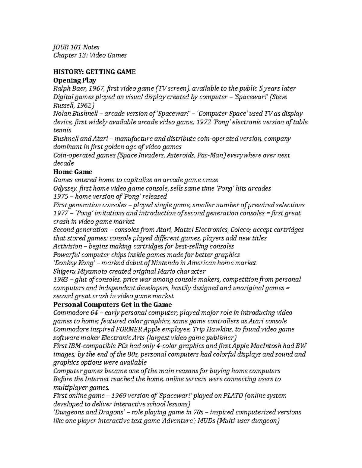 Chapter 13 JOUR 101 Summary Media Now Understanding Media, Culture