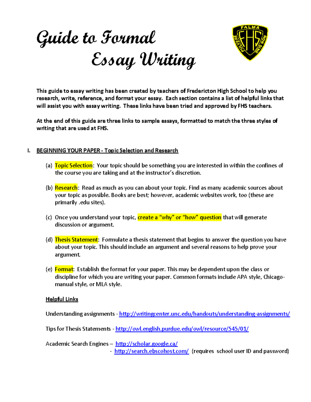 essay you like