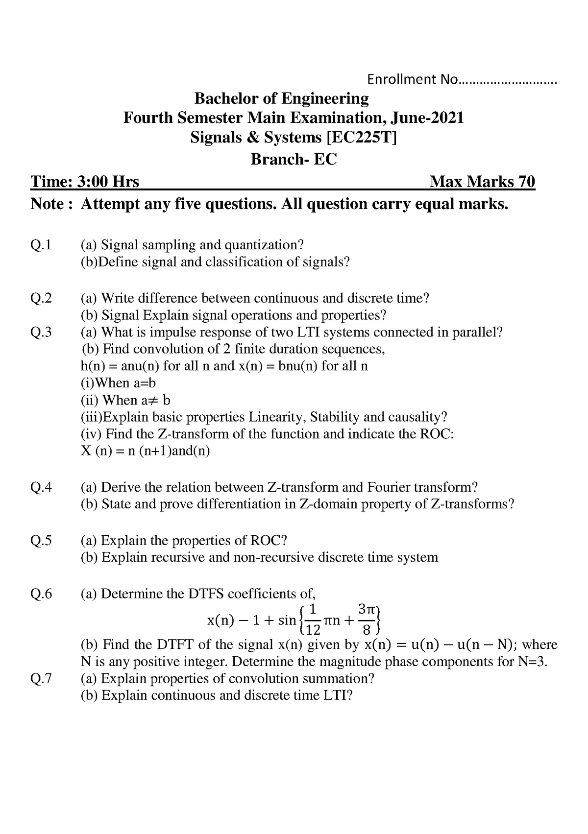 B.tech (Lateral) Sem 4 - Requested To Share The Answers And Course ...