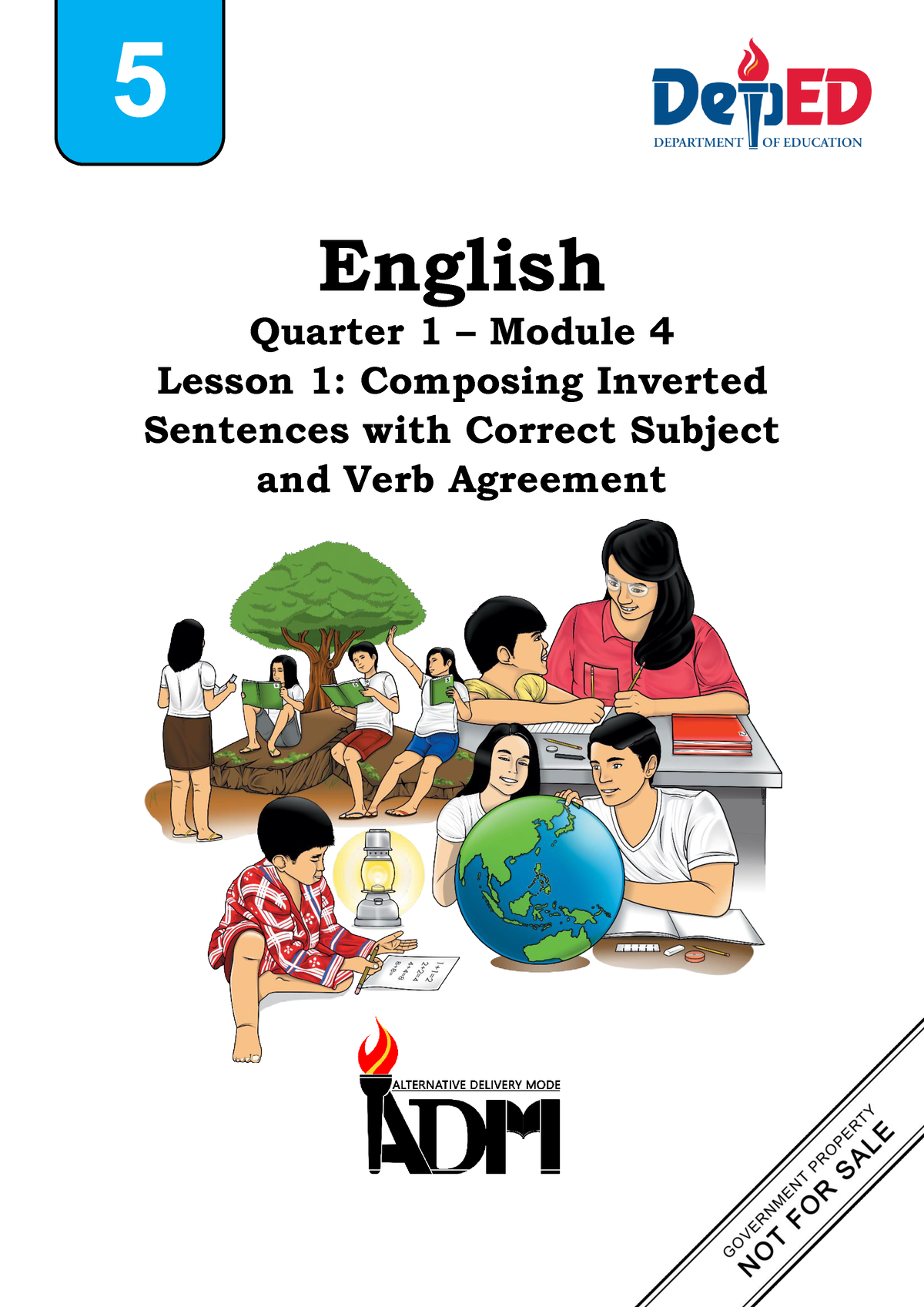 English 5 Q1 Mod4 Lesson 1 Composing Inverted Sentences With Correct 