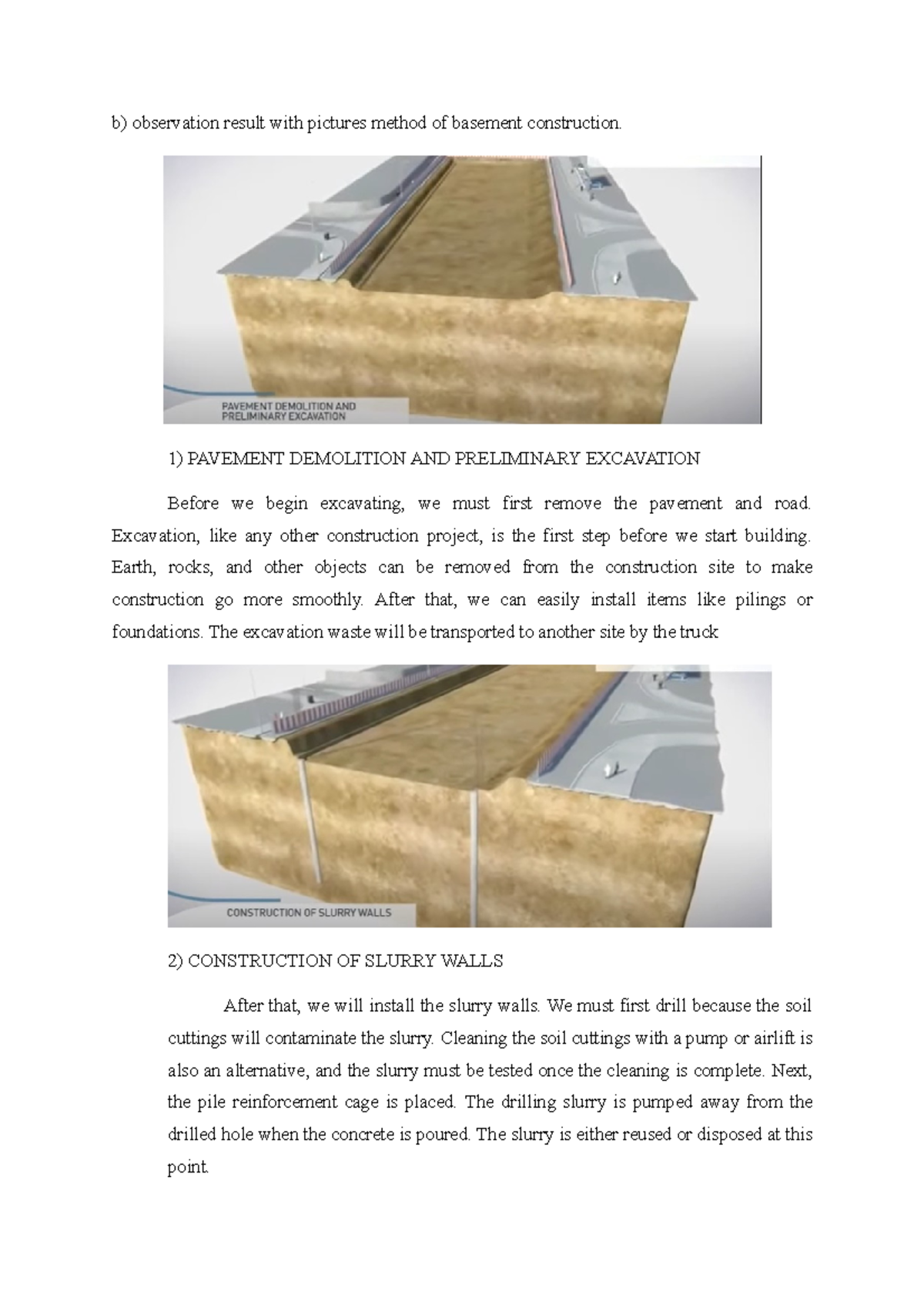Part a eco - thank you - b) observation result with pictures method of ...