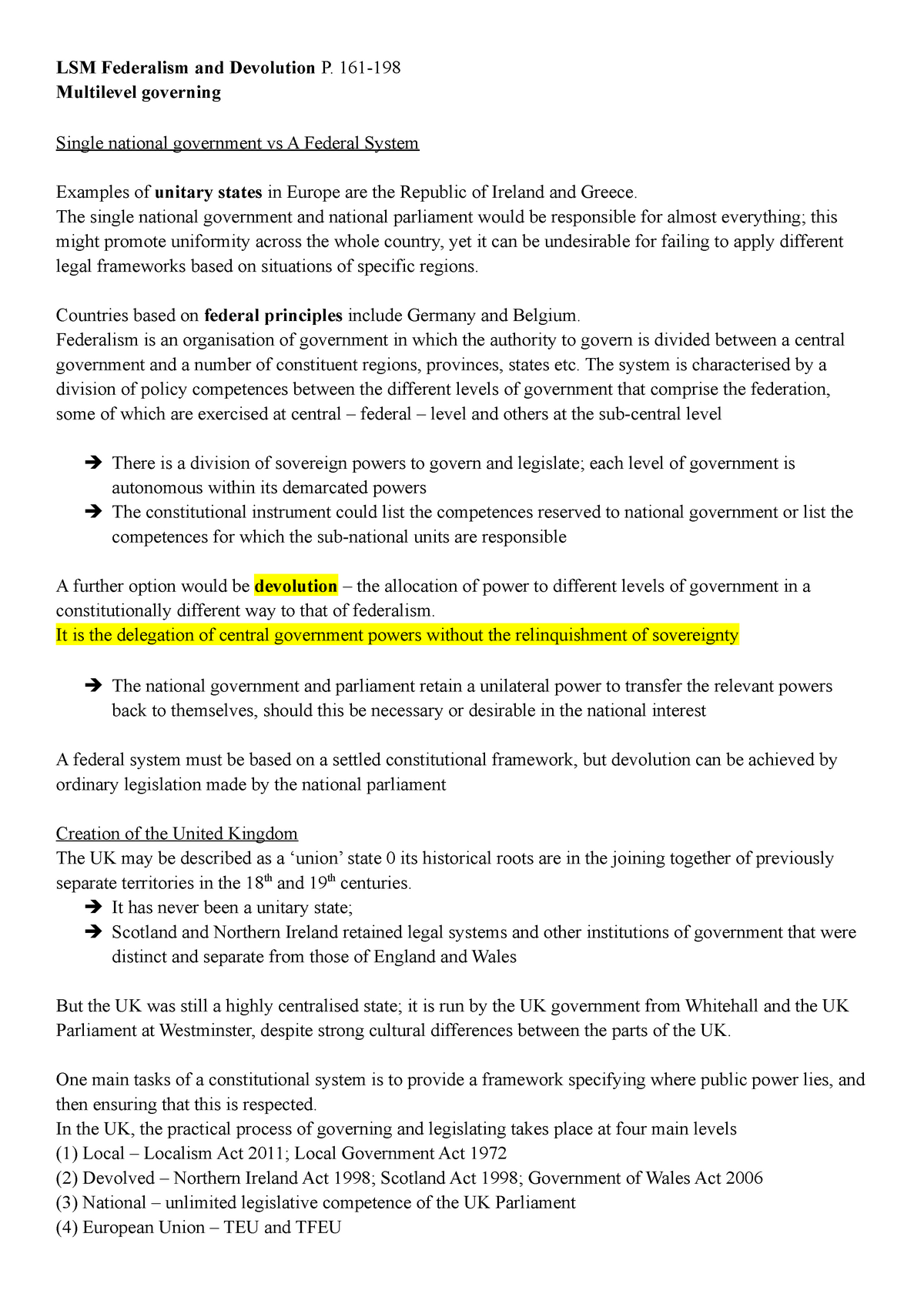 LSM Federalism and Devolution - Human Rights: A Very Short Introduction ...