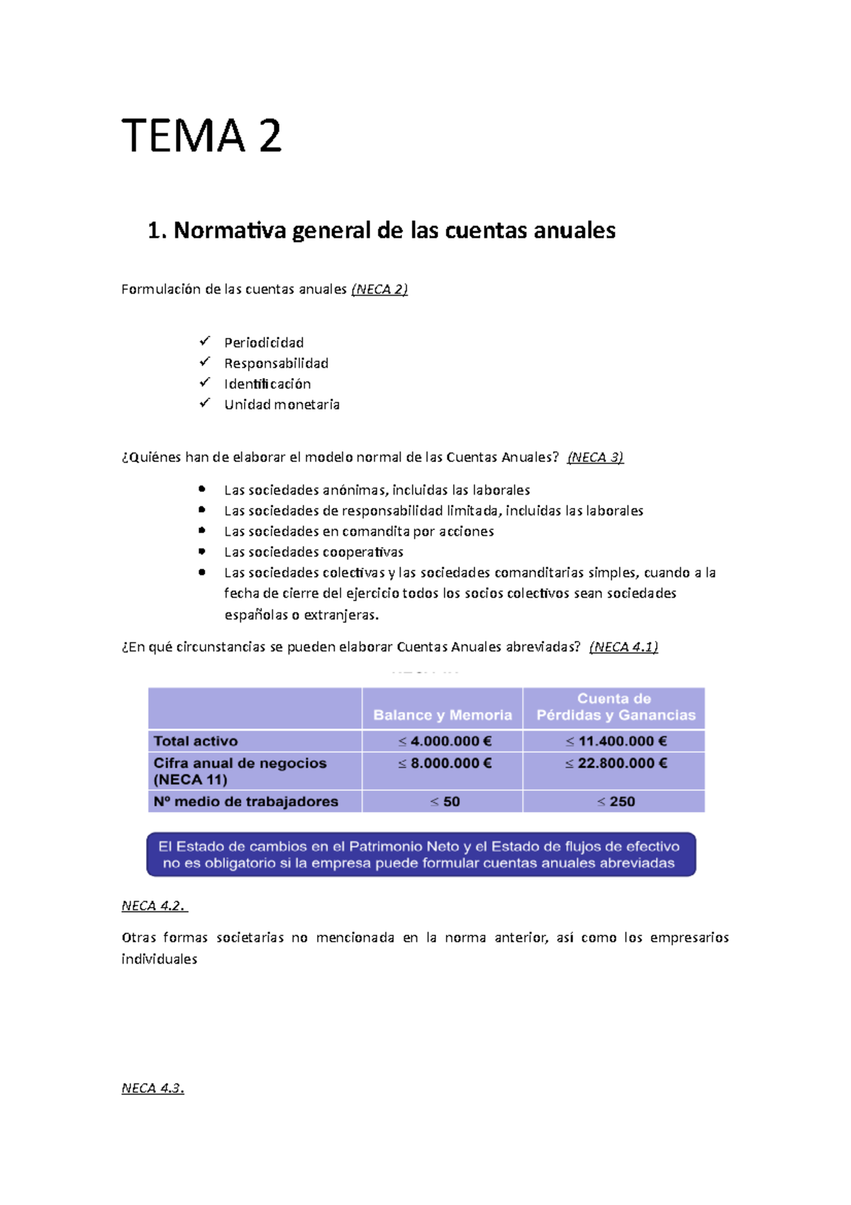 Normativa general de las cuentas anuales - TEMA 2 1. Normativa general ...