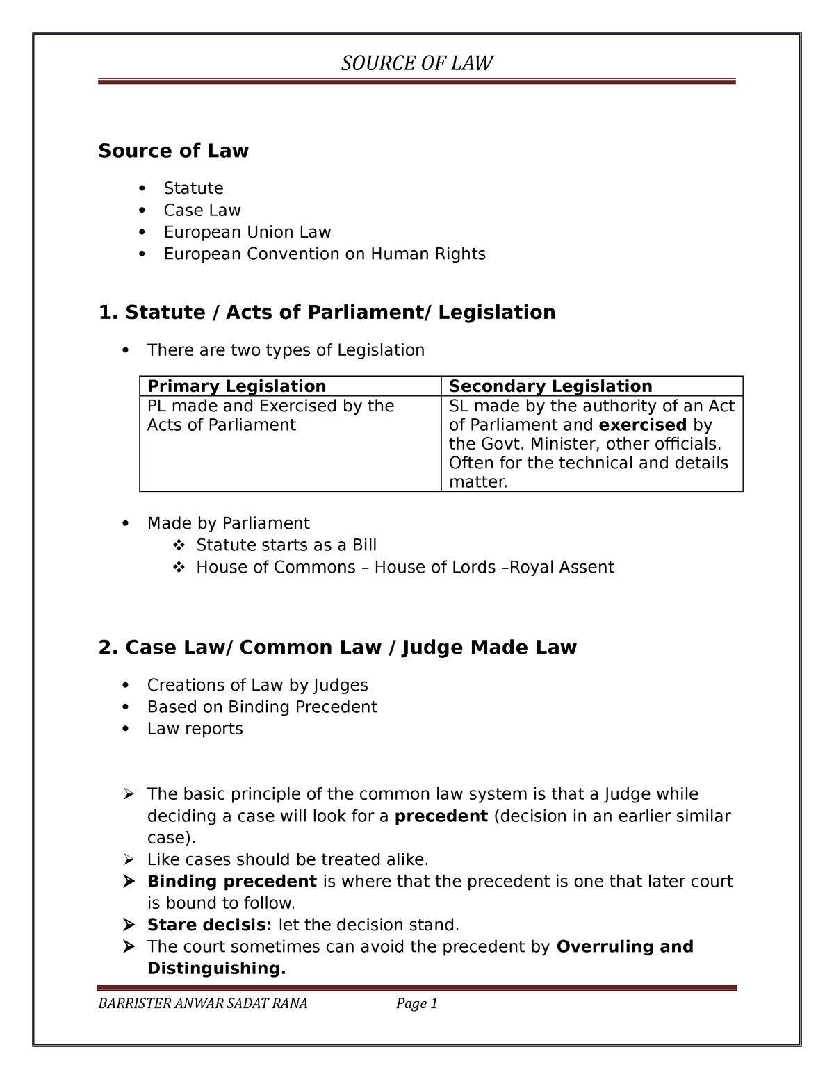 introduction-to-the-law-source-of-law-statute-case-law-european-union