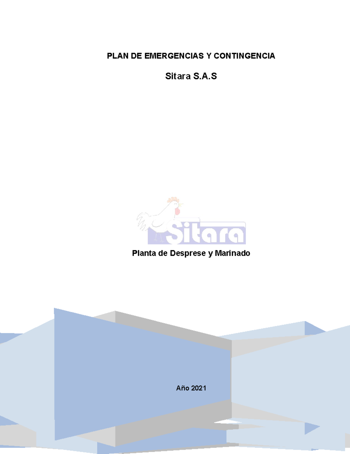 CF - PLAN DE Emergencias Y Contingencia - Año 2021 PLAN DE EMERGENCIAS ...