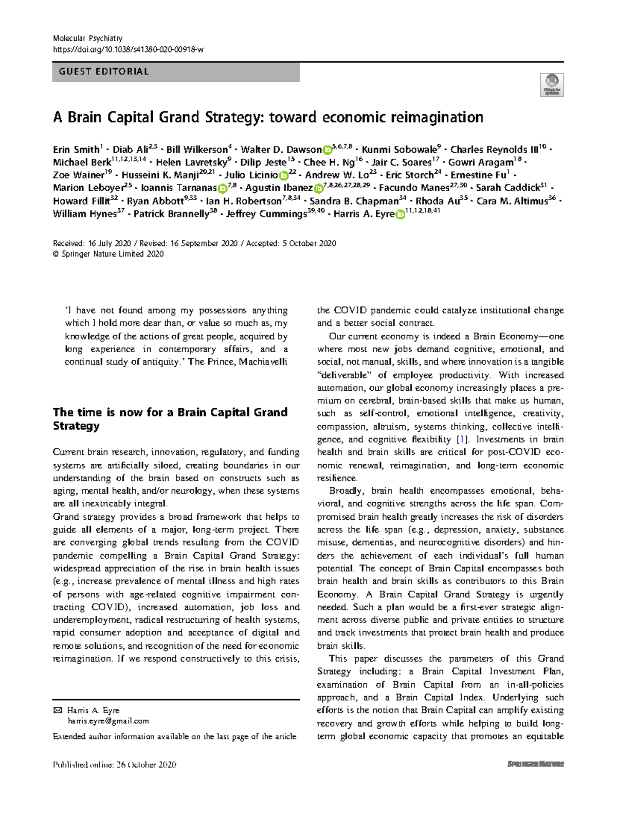 Smith, 2020 Molecular Psychiatry doi/10.1038/s4138002000918w G U E