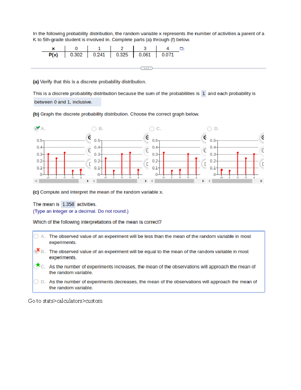 Math 150 Chapter 6 MATH150 Go to stats>calculators>custom Studocu