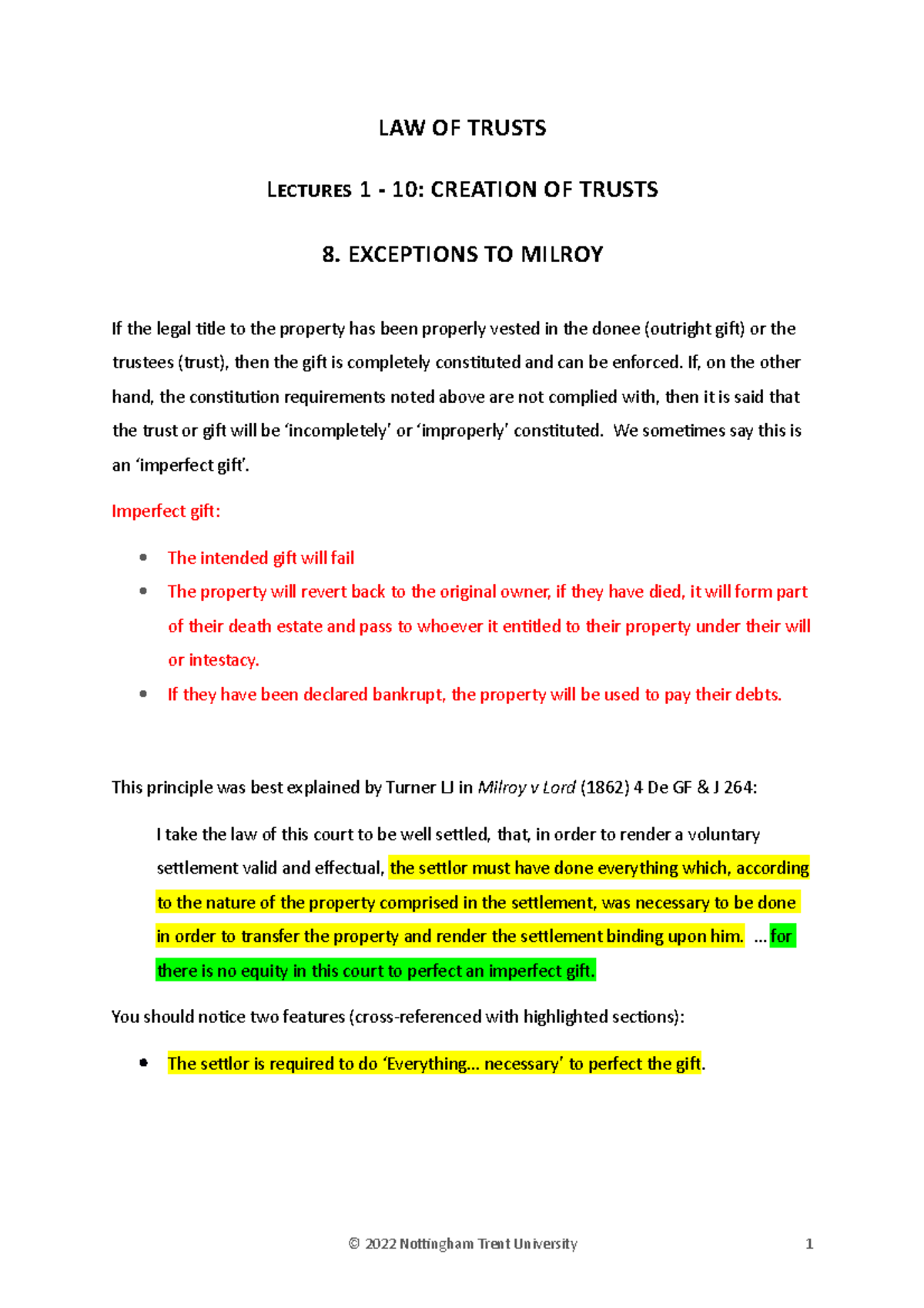 trust law uk essay