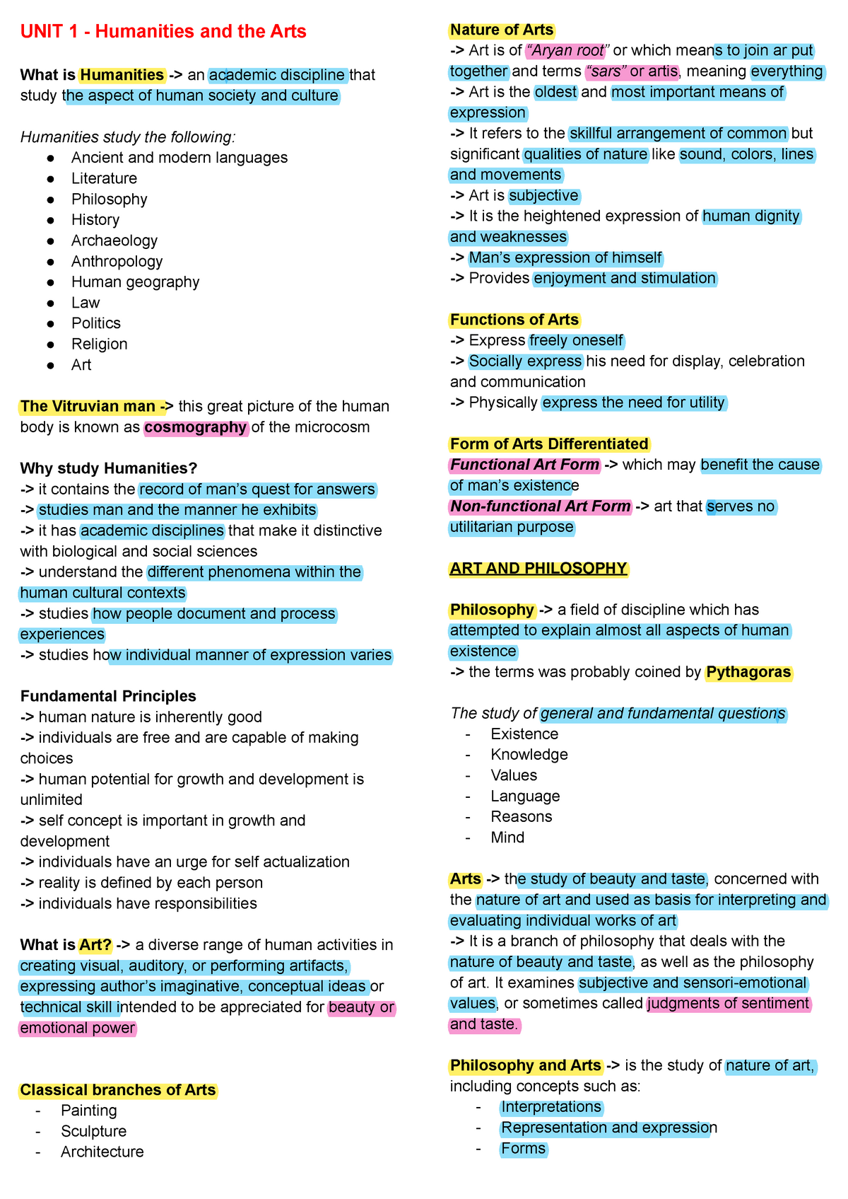 unit-i-and-ii-reviewer-for-art-appreciation-unit-1-humanities-and