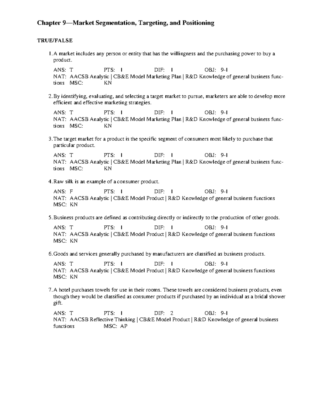 Sample/practice exam 2010, questions and answers - Chapter Segmentation ...
