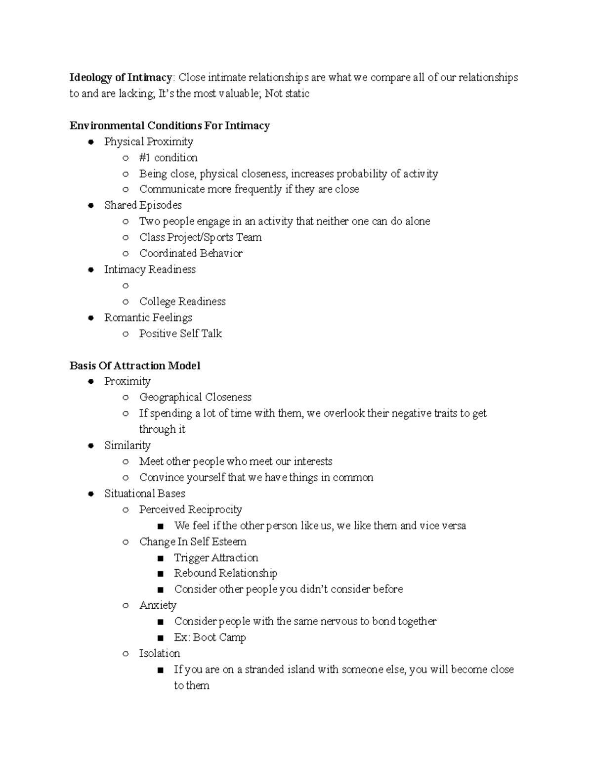 Chapter 13 Creating Intimate Relationships - Ideology of Intimacy ...